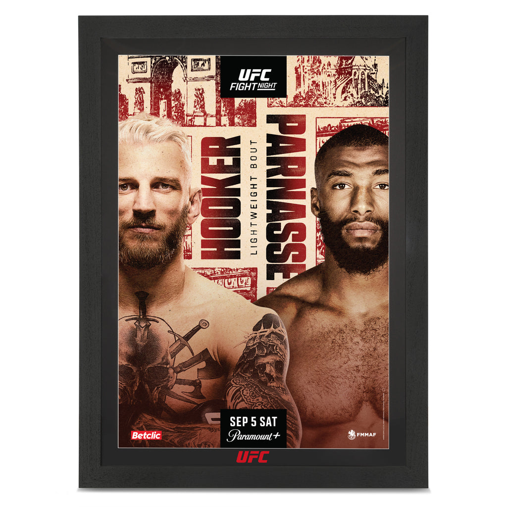 UFC Fight Night: Hooker vs Parnasse Autographed Event Poster