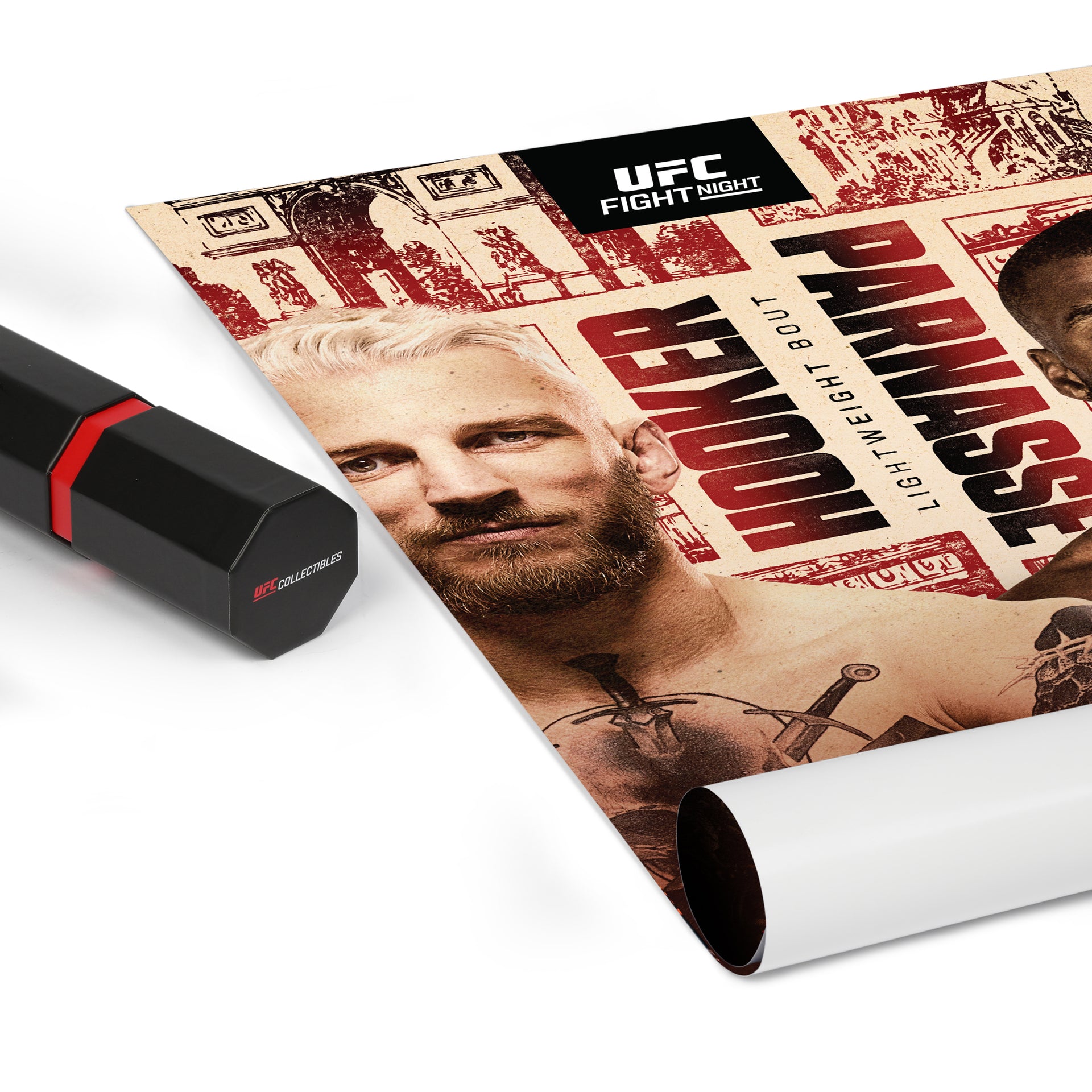 UFC Fight Night: Hooker vs Parnasse Autographed Event Poster