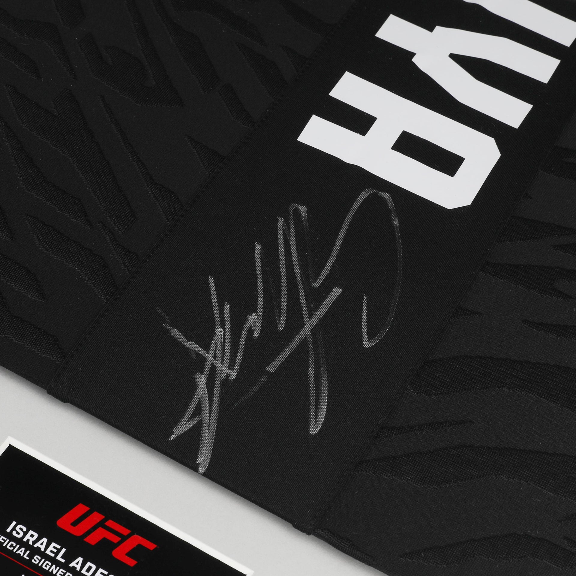Israel Adesanya Signed UFC Fusion Venum Authentic Fight Night Walkout Jersey