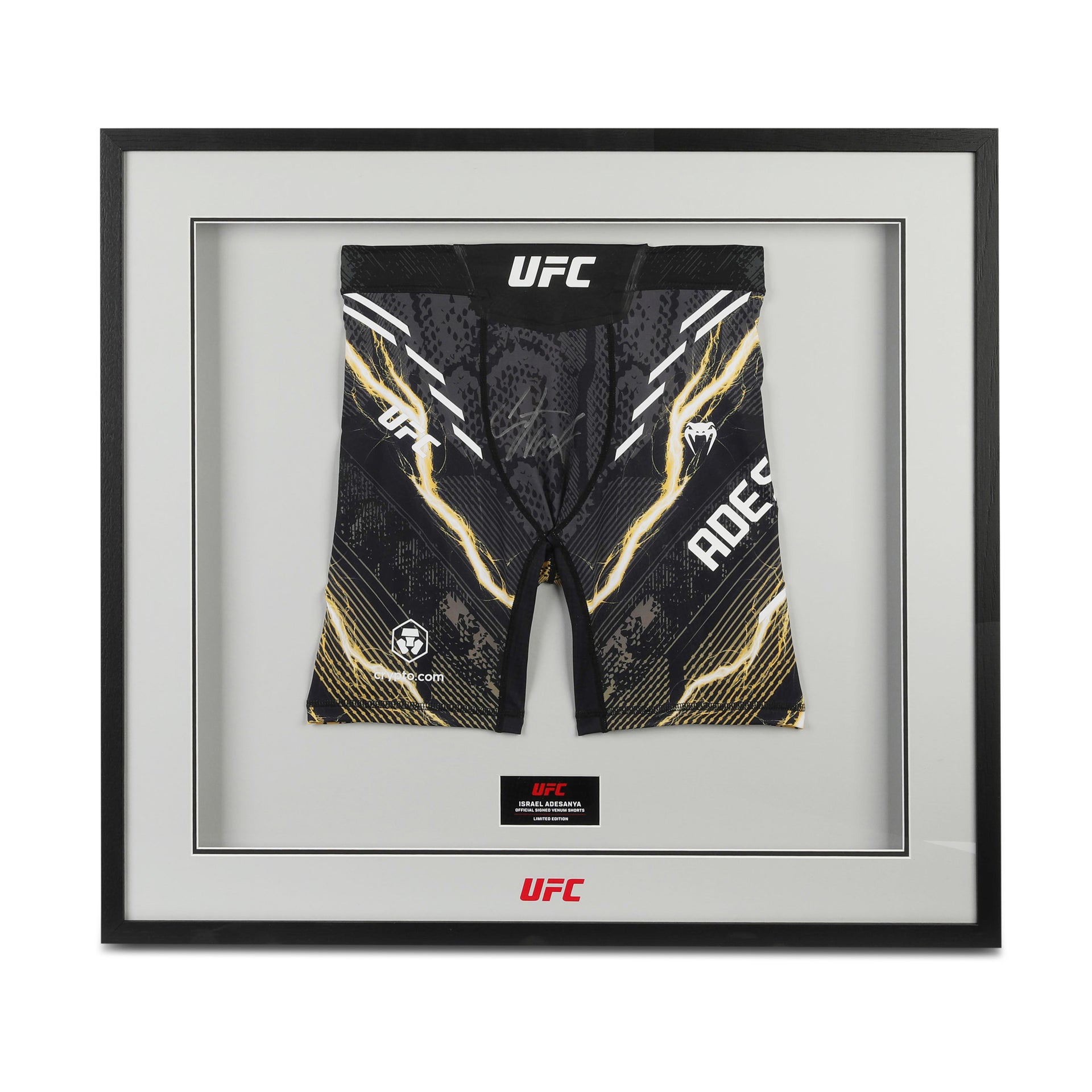 Israel Adesanya Signed Limited Edition UFC Venum Shorts