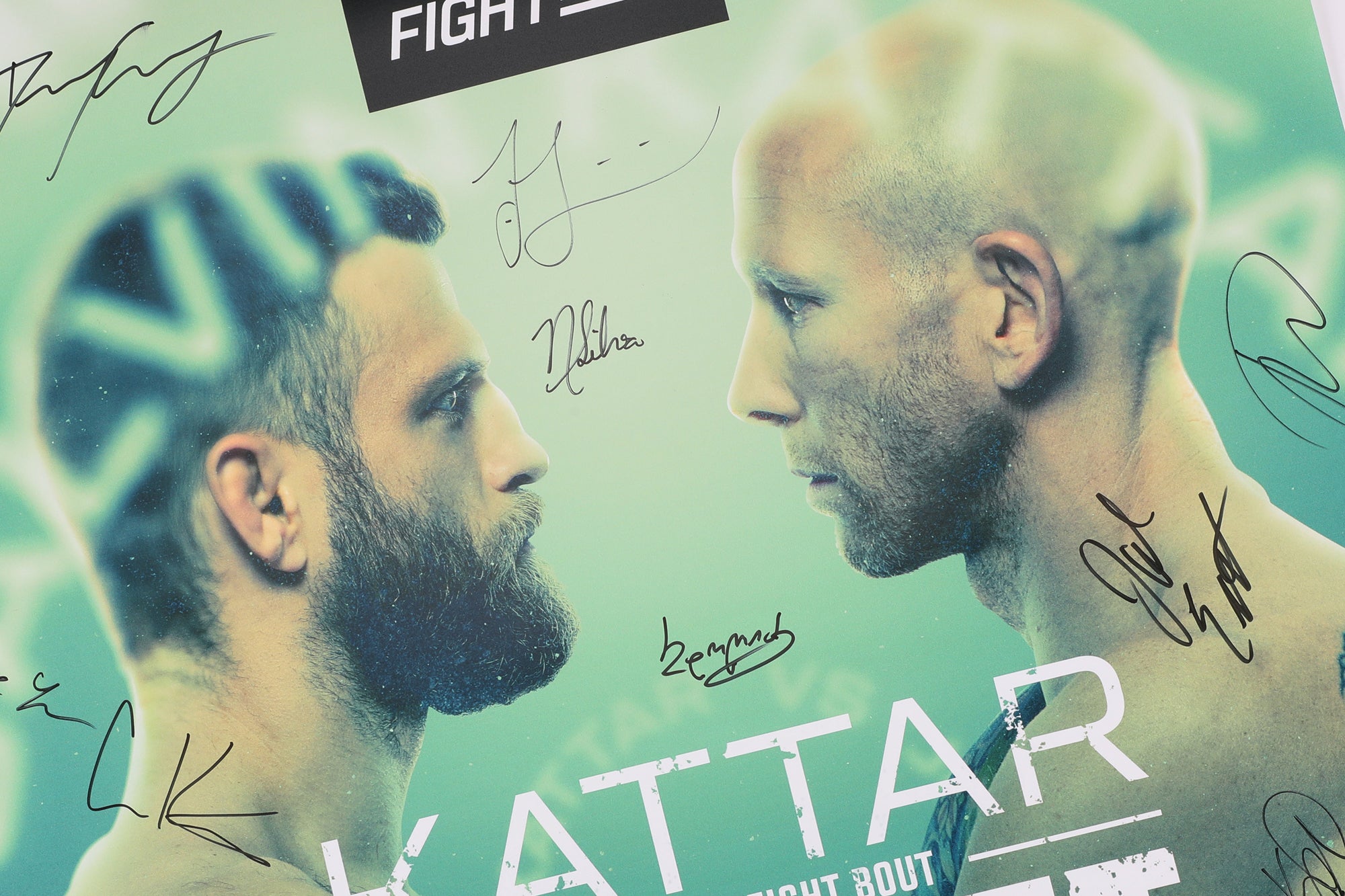 UFC Fight Night: Kattar vs Emmett Autographed Event Poster