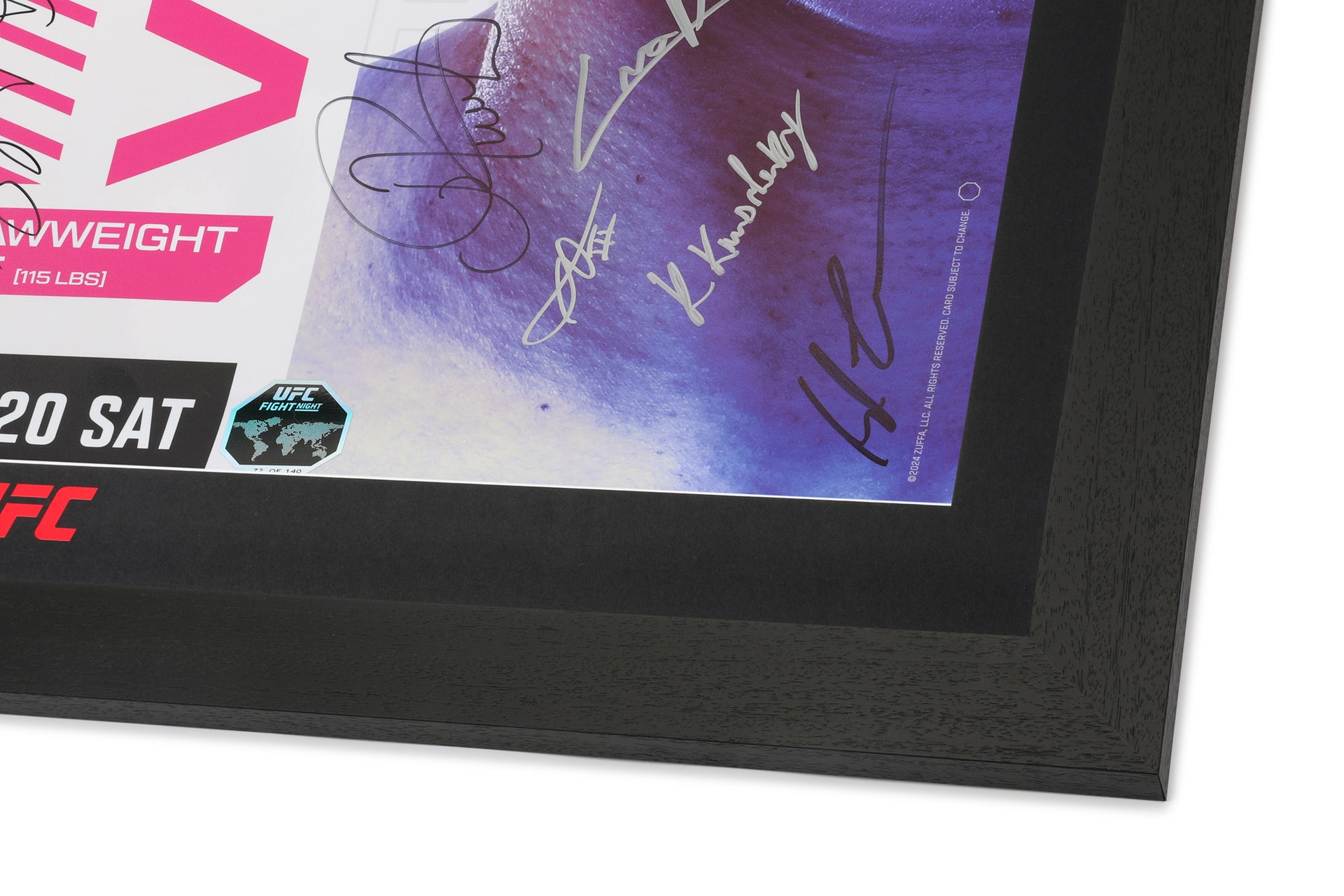 UFC Fight Night Amanda Lemos vs Virna Jandiroba Autographed Event Poster