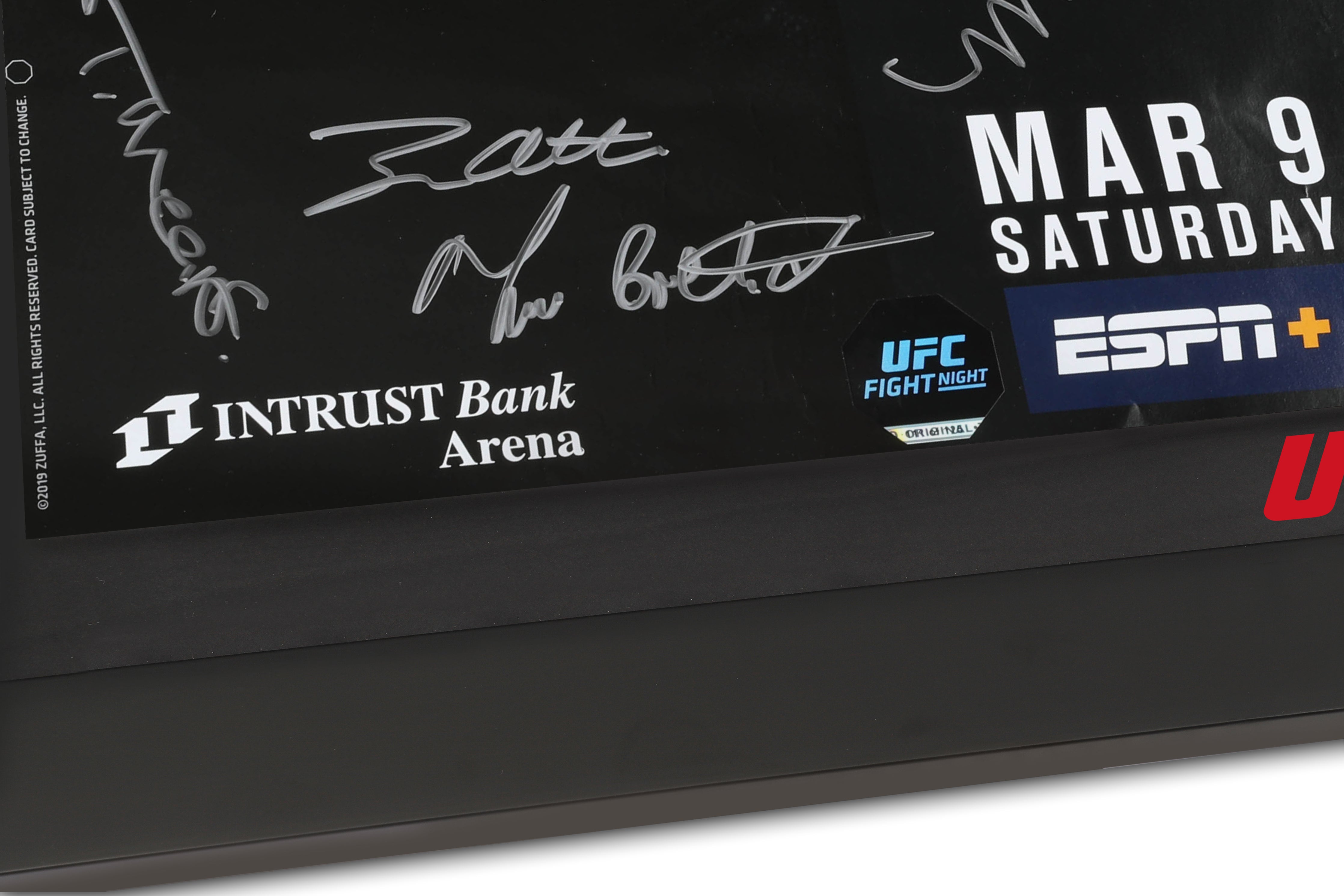 UFC Fight Night: Lewis vs dos Santos Autographed Event Poster
