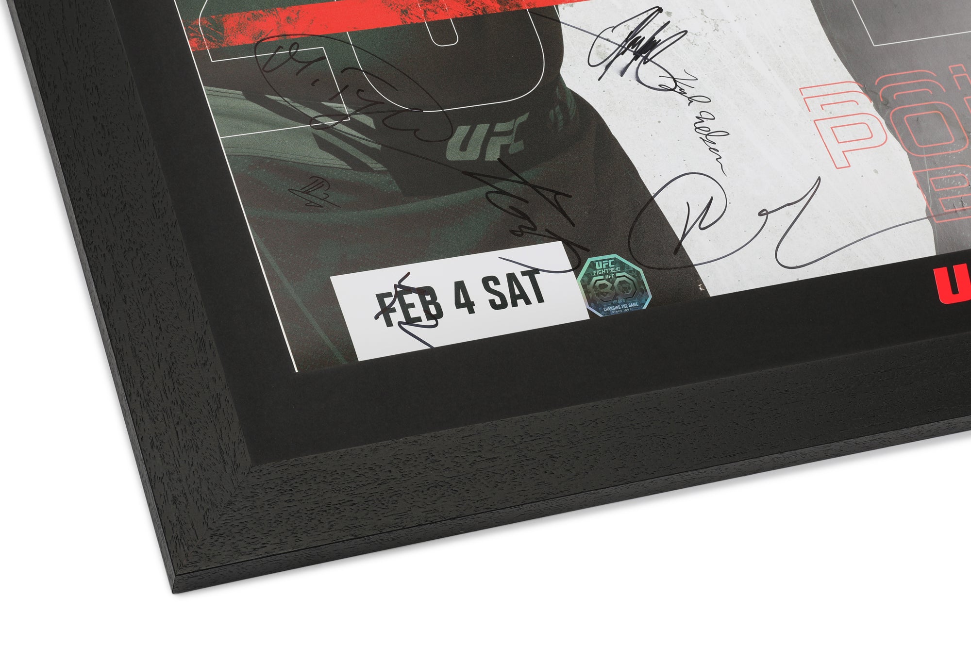 UFC Fight Night: Lewis vs Spivak Autographed Event Poster