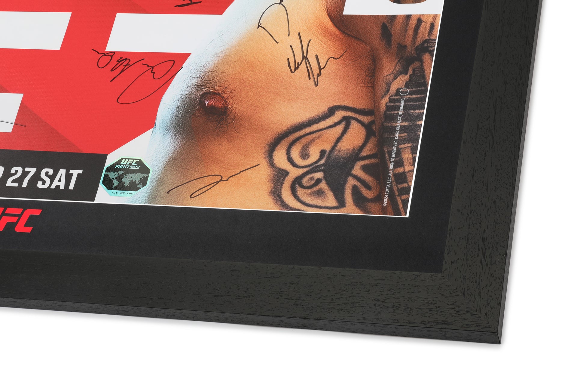 UFC Fight Night: Nicolau vs Perez 2 Autographed Event Poster