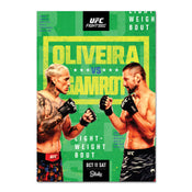 UFC Fight Night: Oliveira vs Gamrot Autographed Event Poster