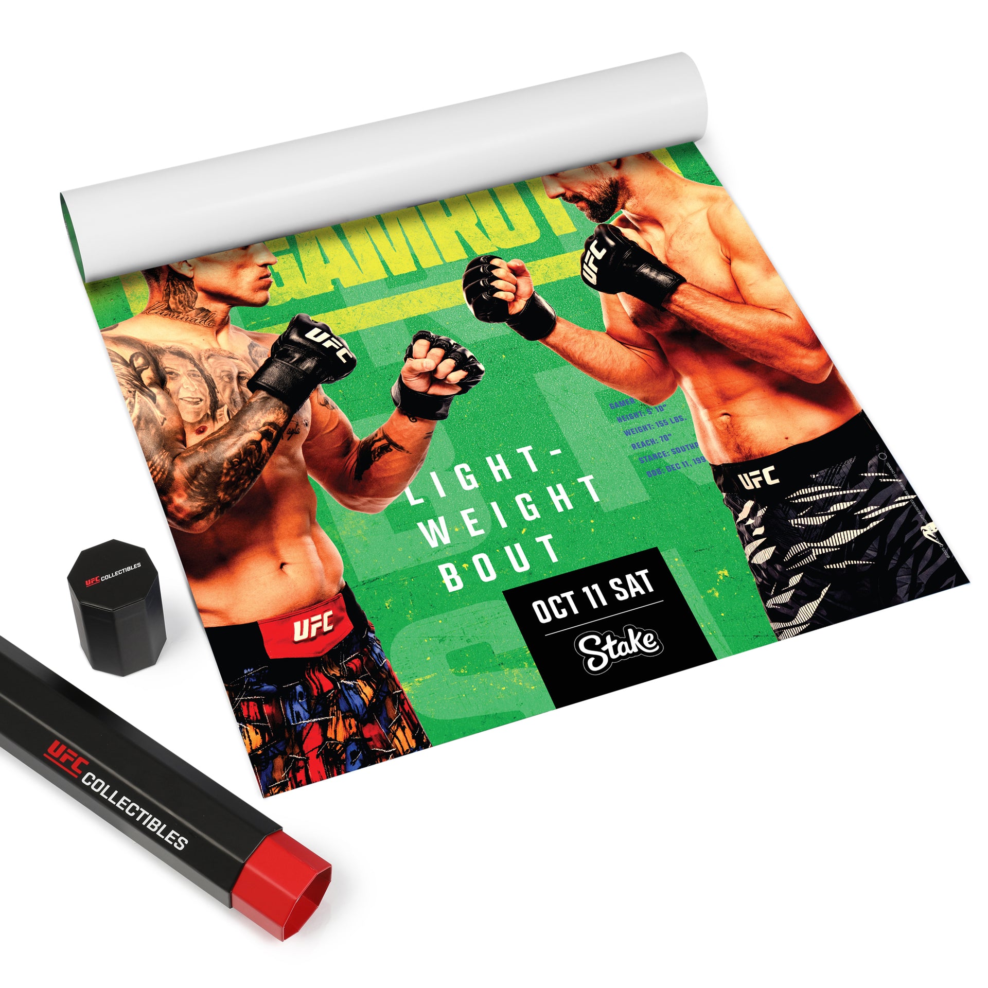 UFC Fight Night: Oliveira vs Gamrot Autographed Event Poster