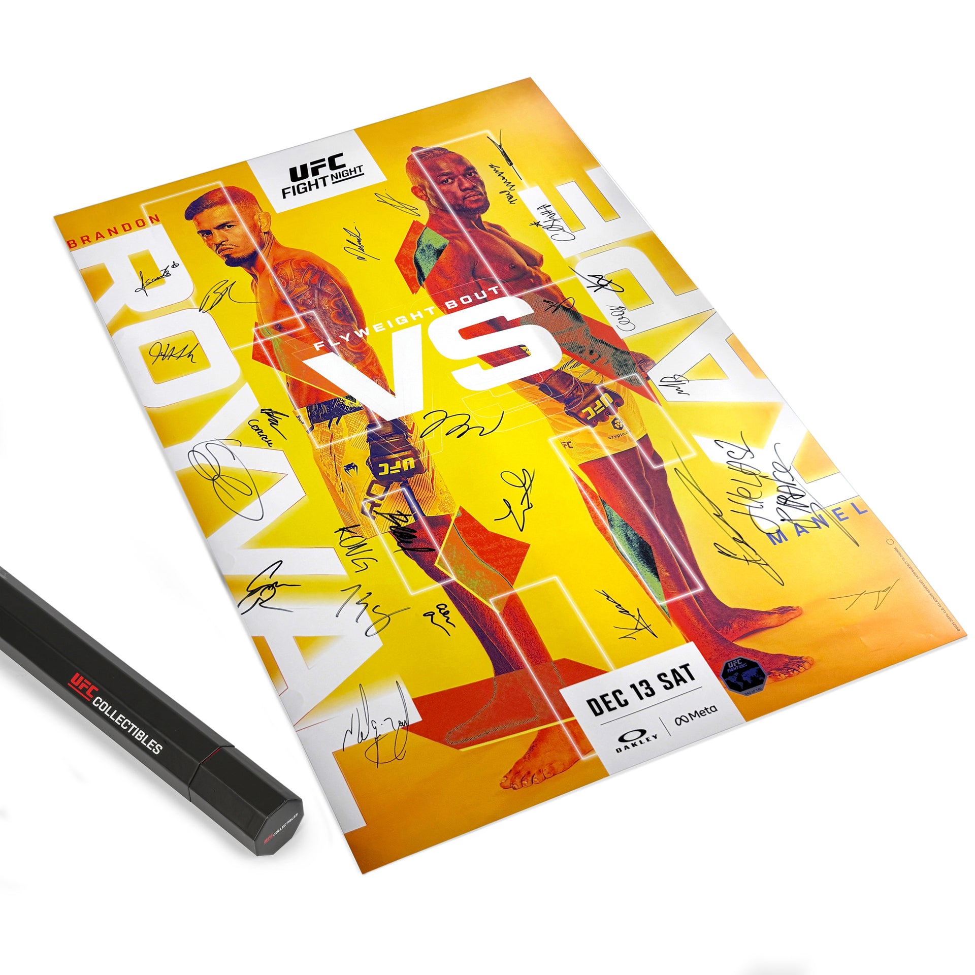 UFC Fight Night: Royval vs Kape Autographed Event Poster