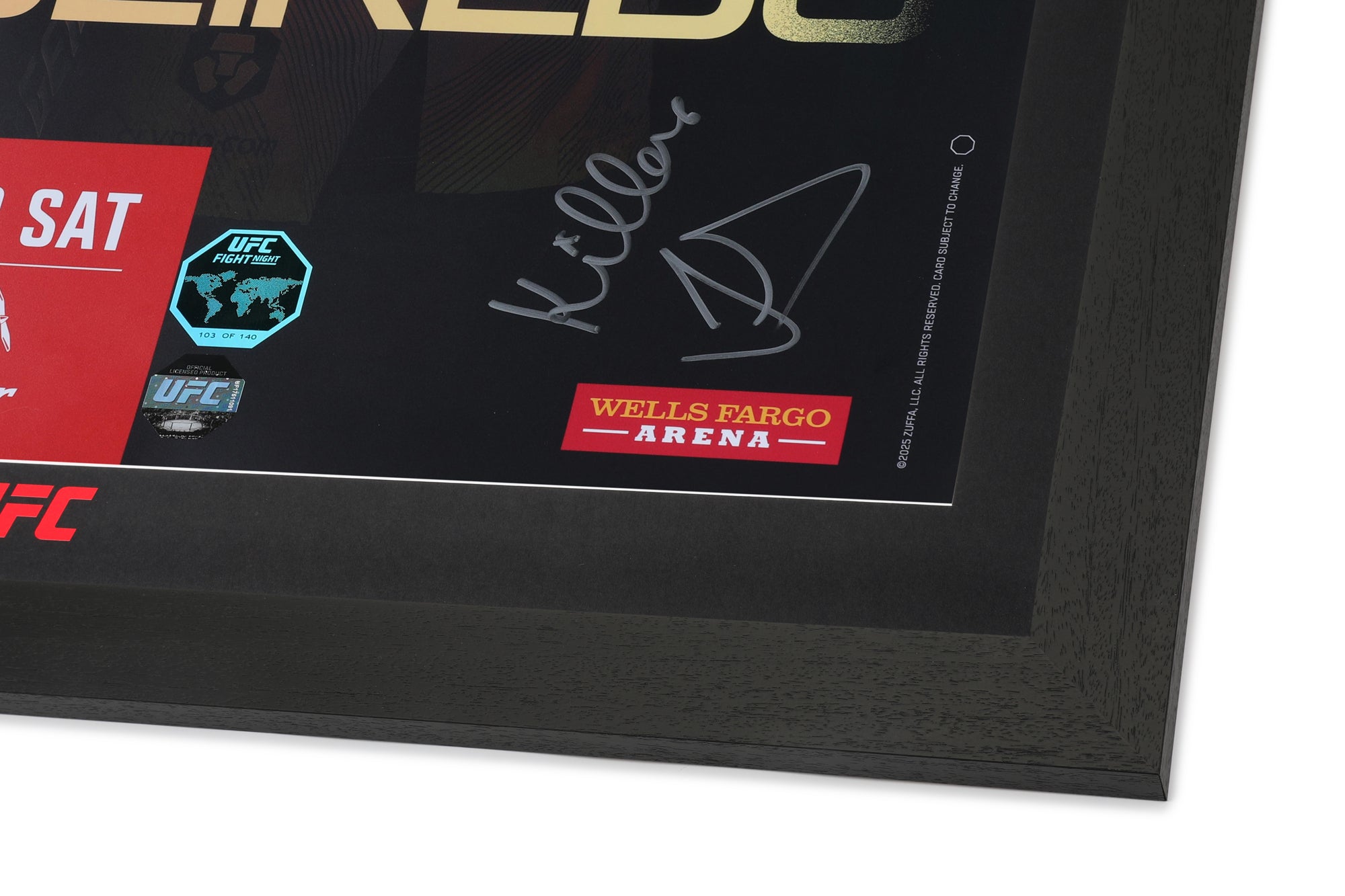 UFC Fight Night: Sandhagen vs Figueiredo Autographed Event Poster