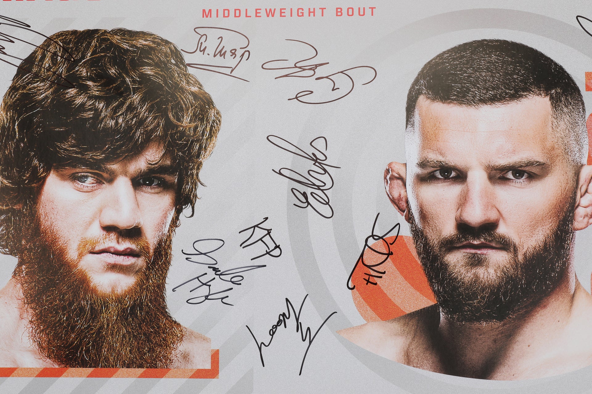 UFC Fight Night Cory Sandhagen vs Umar Nurmagomedov Autographed Event Poster