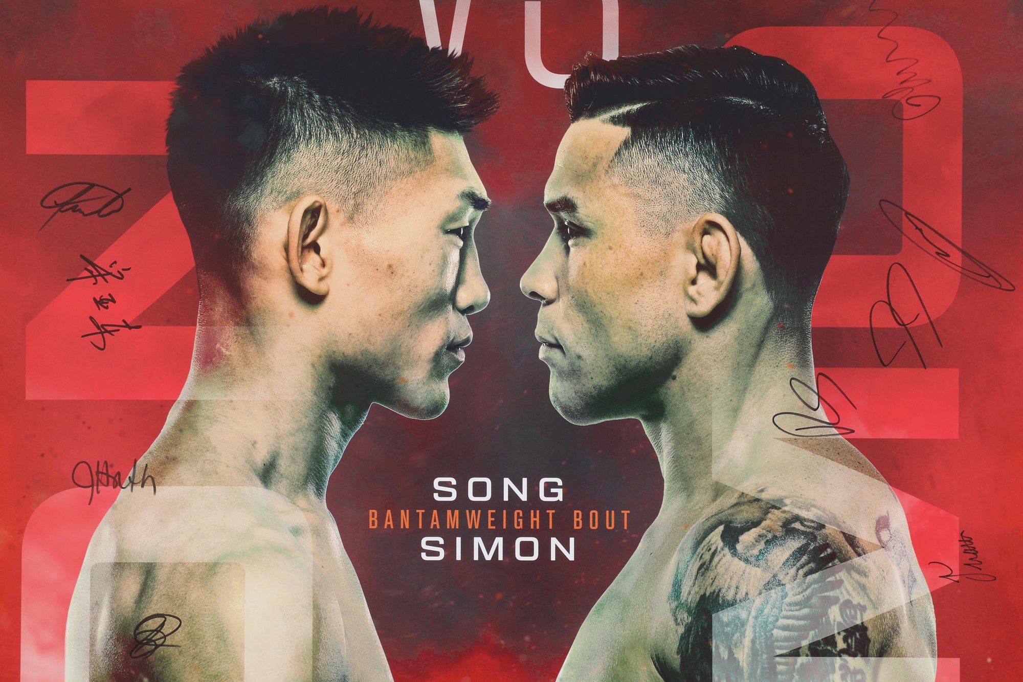 UFC Fight Night: Song vs Simón Autographed Event Poster