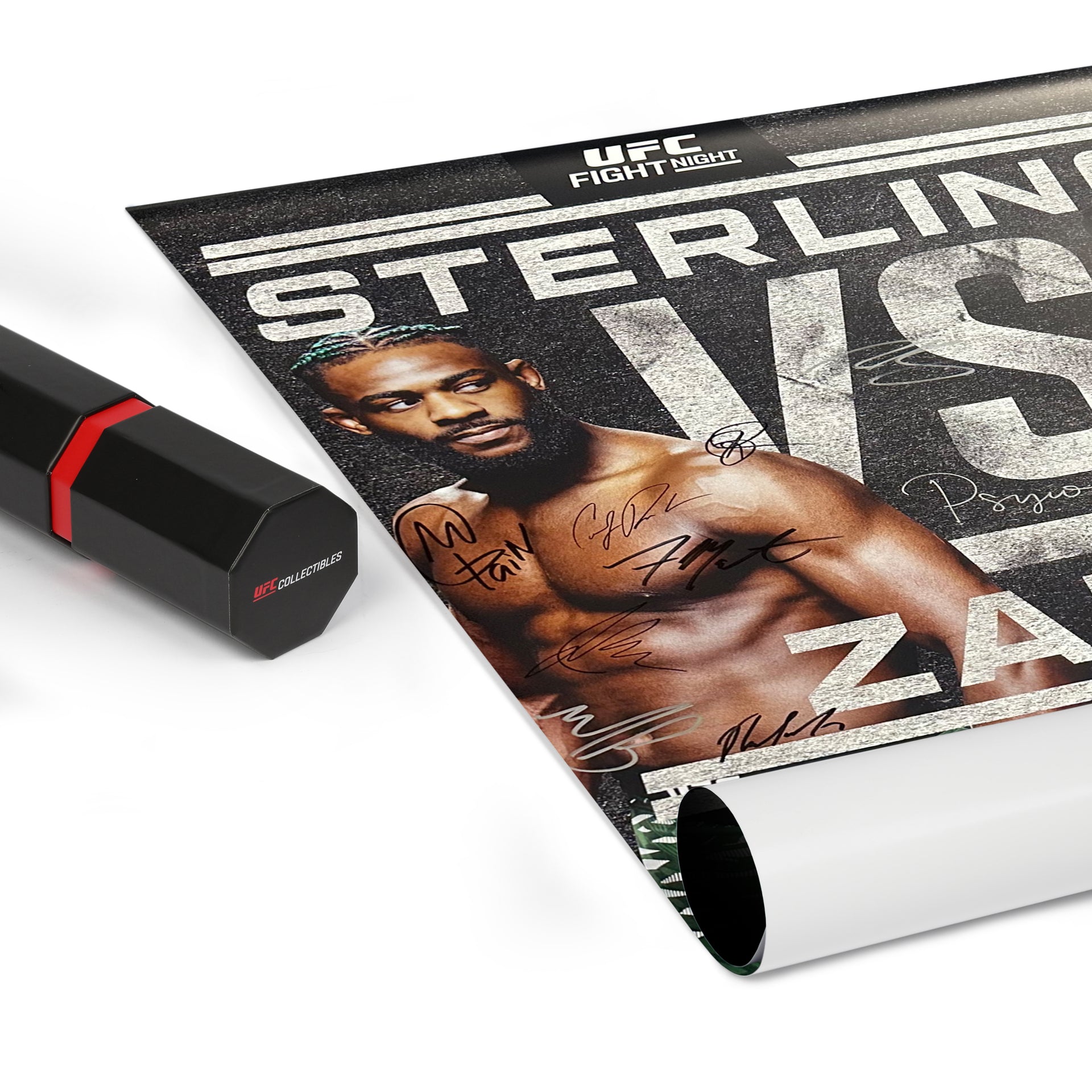 UFC Fight Night: Sterling vs Zalal Autographed Event Poster
