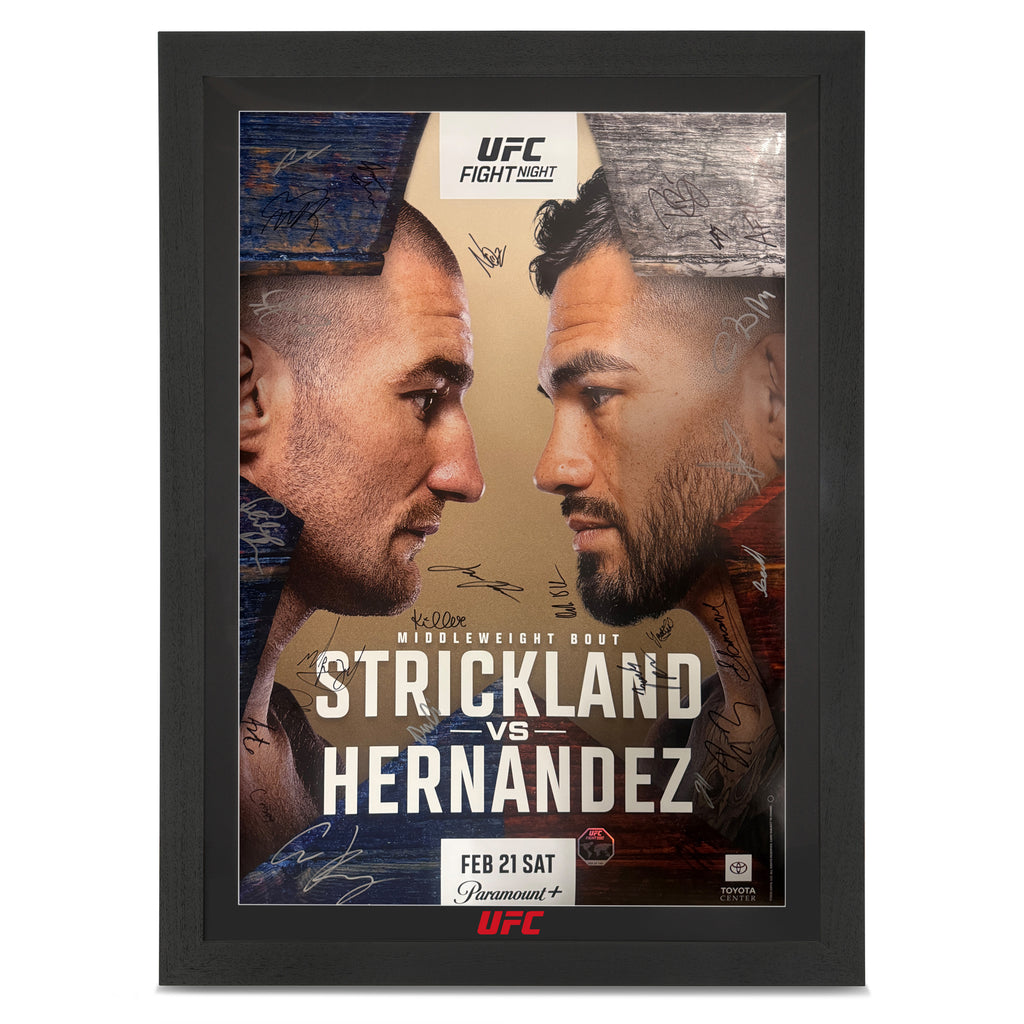 UFC Fight Night: Strickland vs Hernandez Autographed Event Poster