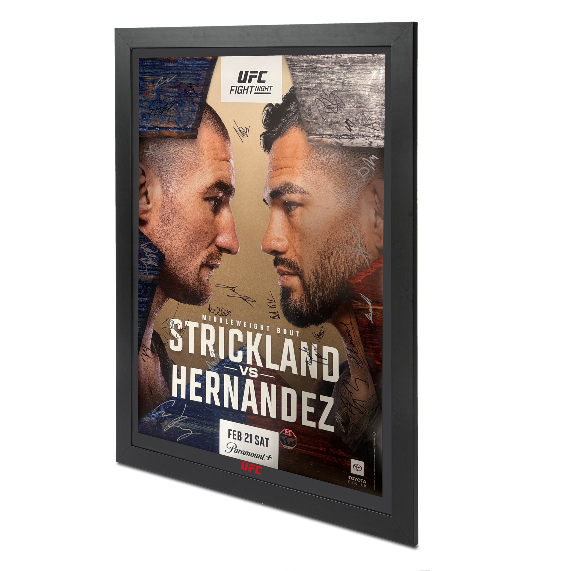 UFC Fight Night: Strickland vs Hernandez Autographed Event Poster