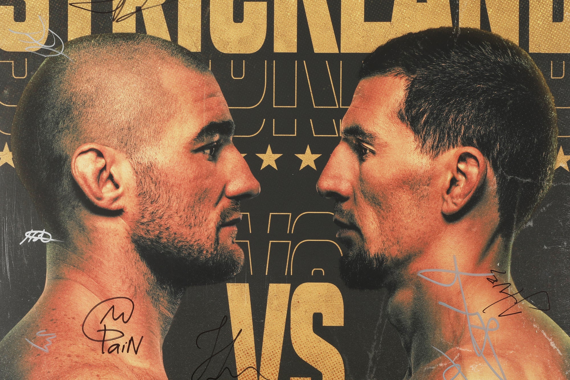 UFC Fight Night: Strickland vs Magomedov Autographed Event Poster