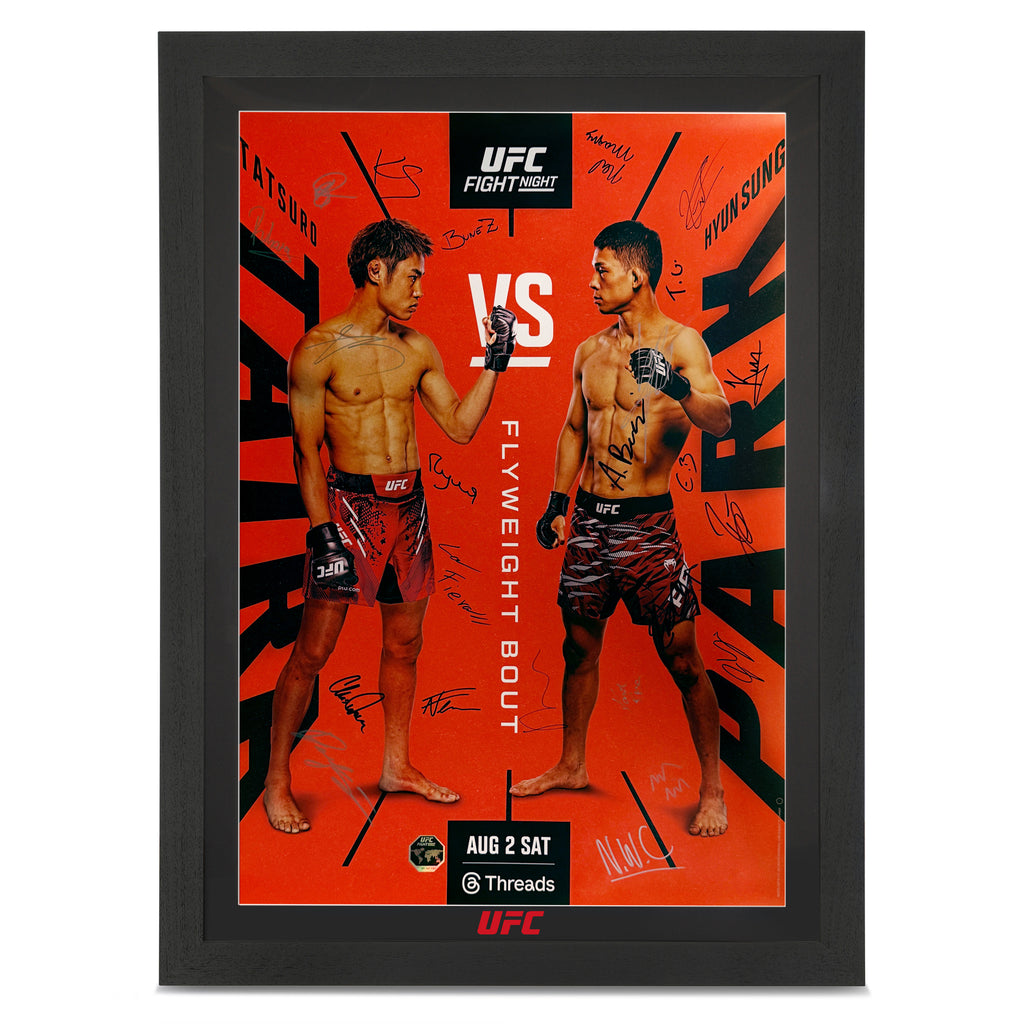 UFC Fight Night: Taira vs Park Autographed Event Poster