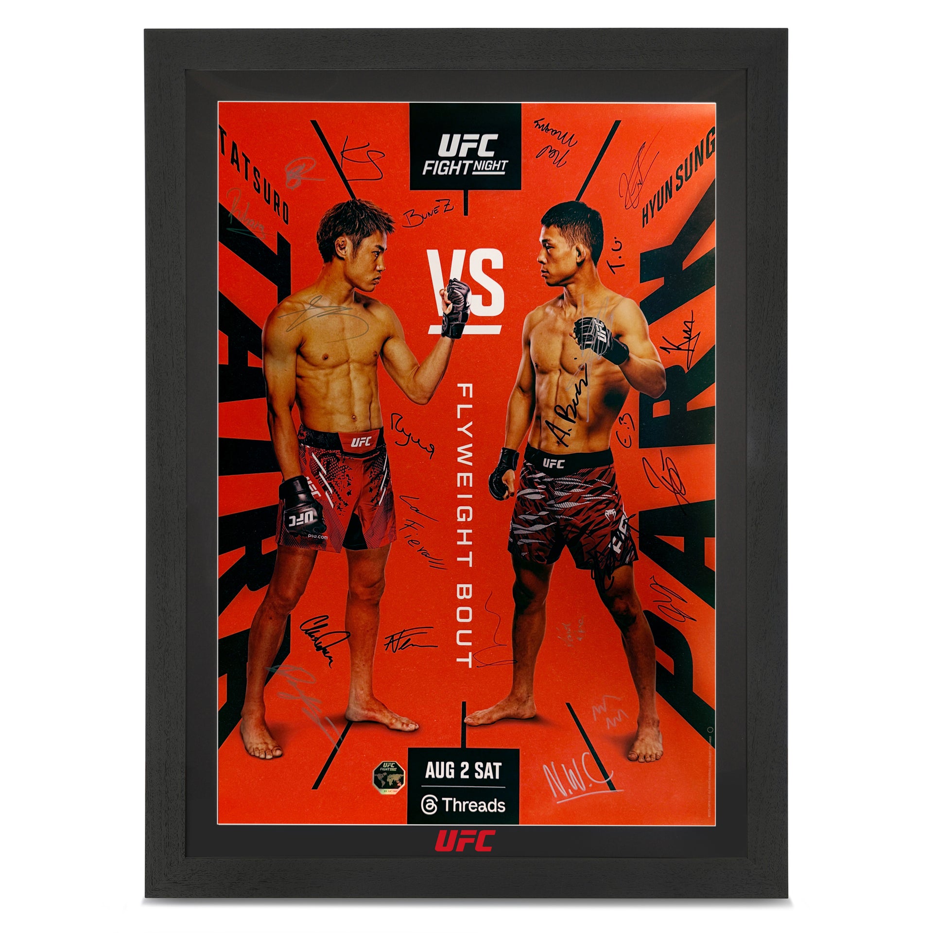 UFC Fight Night: Taira vs Park Autographed Event Poster