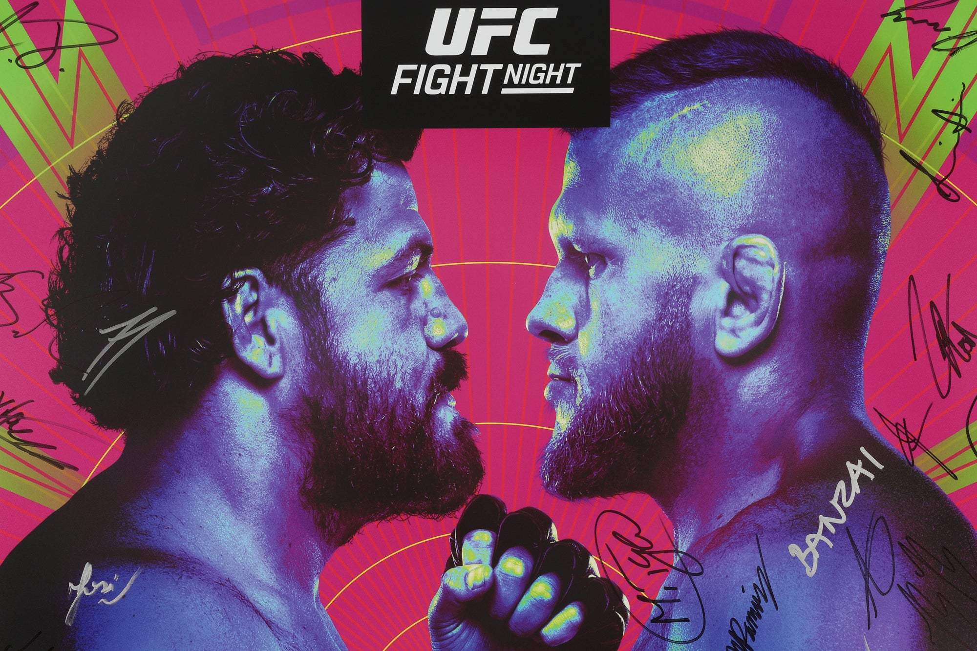 UFC Fight Night: Tuivasa vs Tybura Autographed Event Poster