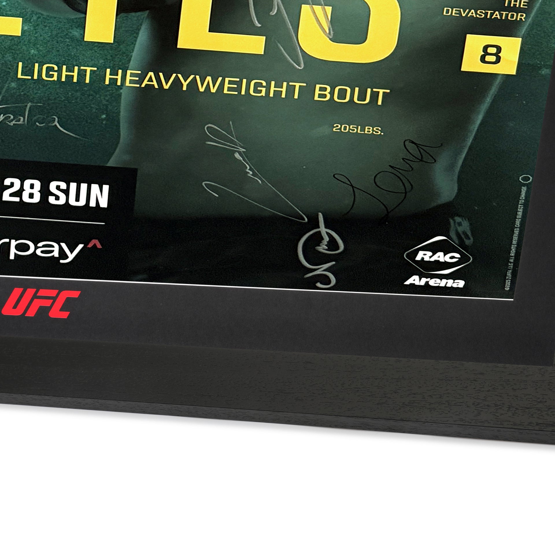 UFC Fight Night: Ulberg vs Reyes Autographed Event Poster