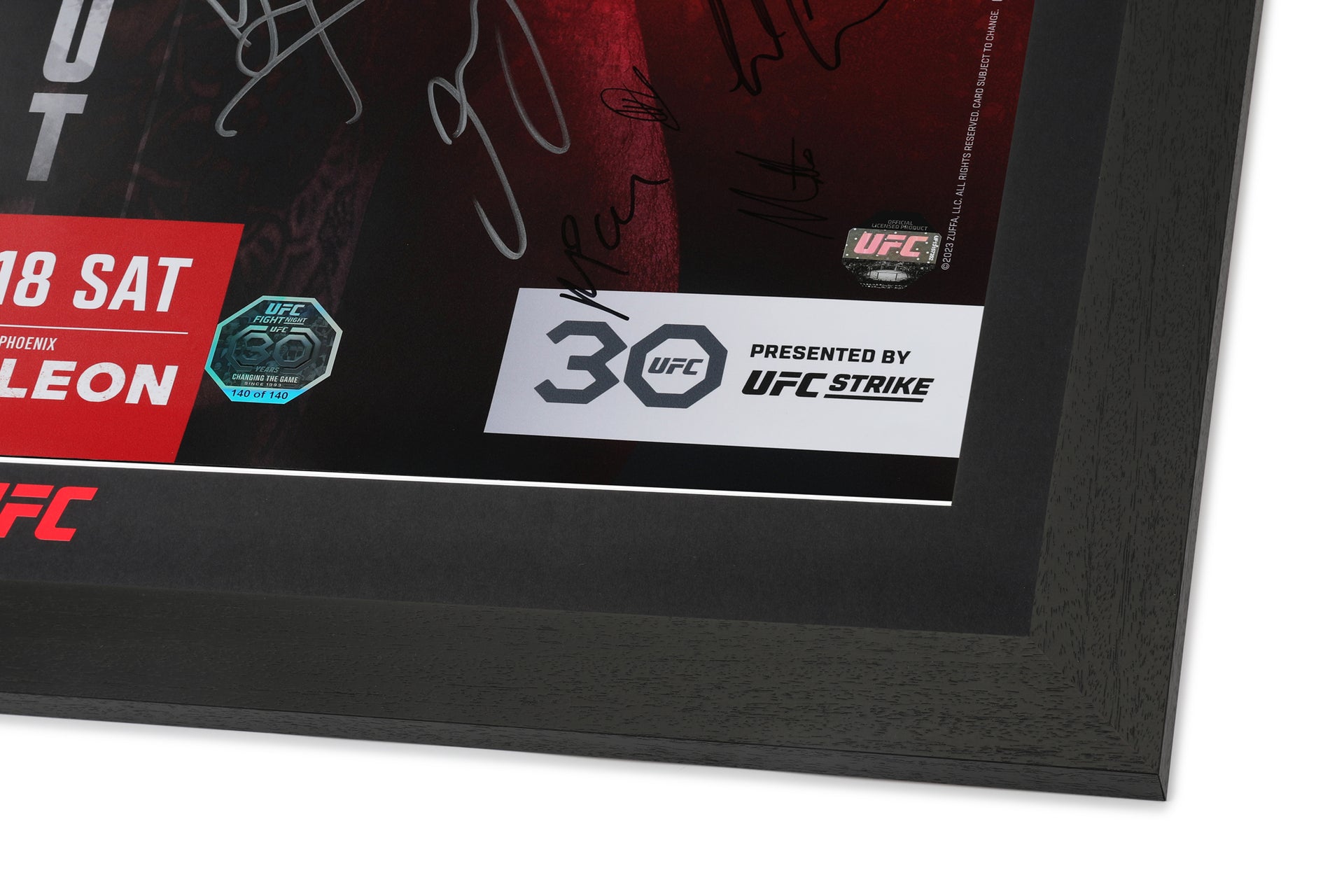 UFC Fight Night: Allen vs Craig Autographed Event Poster