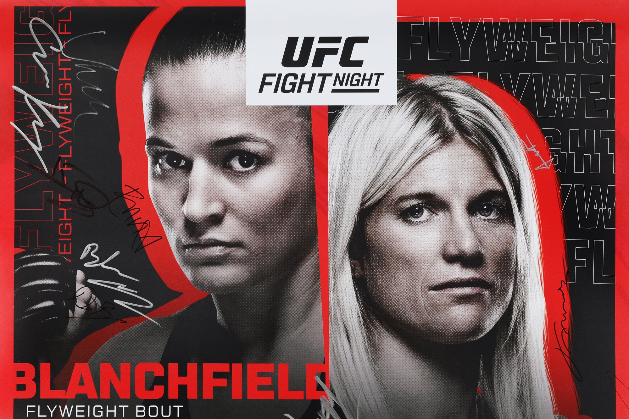 UFC Fight Night: Blanchfield vs Fiorot Autographed Event Poster