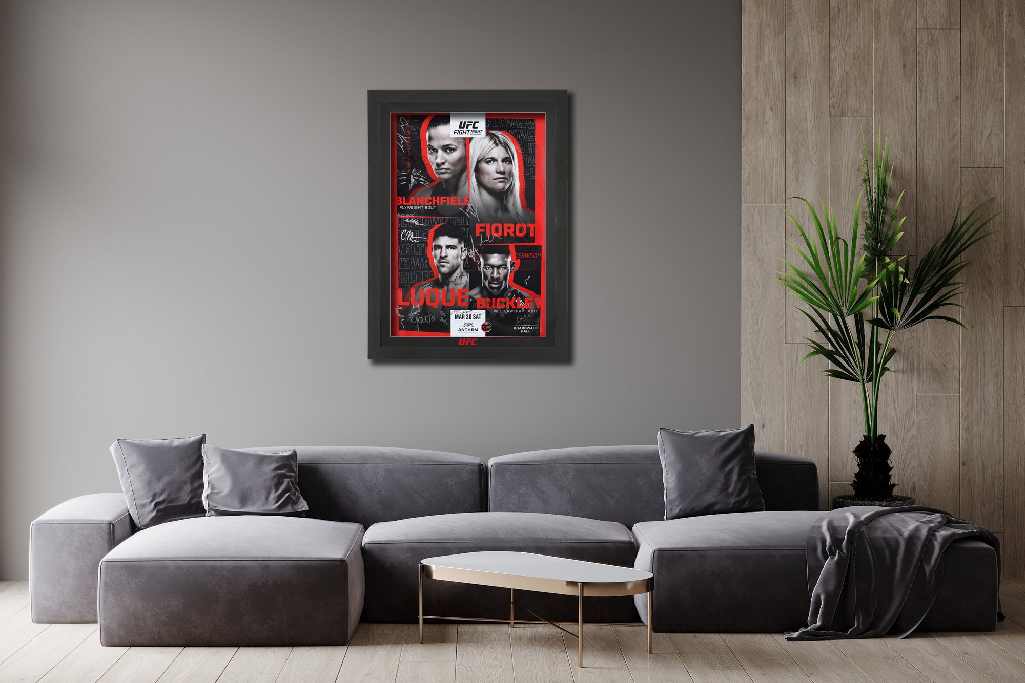 UFC Fight Night: Blanchfield vs Fiorot Autographed Event Poster
