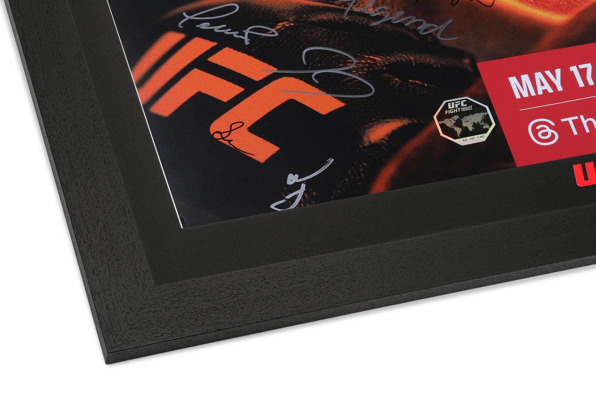 UFC Fight Night: Burns vs Morales Autographed Event Poster