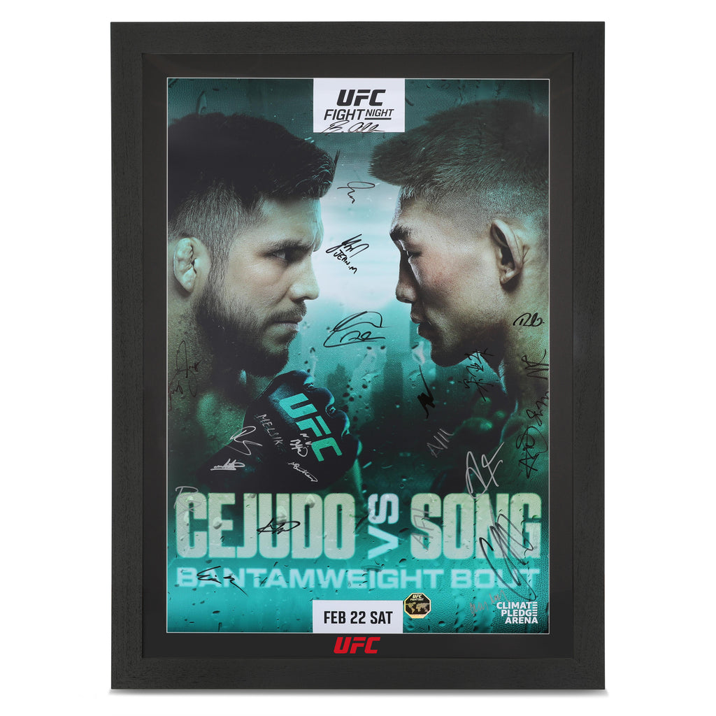 UFC Fight Night: Cejudo vs Song Autographed Event Poster