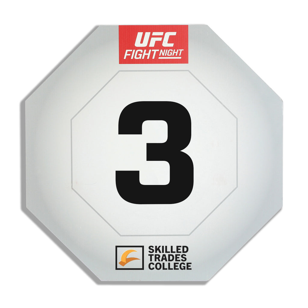 UFC Fight Night: Buckley vs Malott Event Used Round Card Three