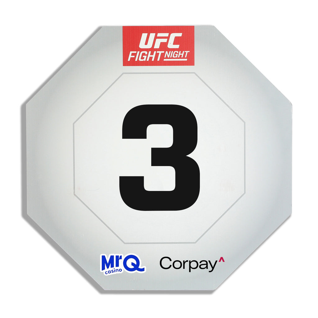 UFC Fight Night: Evloev vs Murphy Event Used Round Card Three