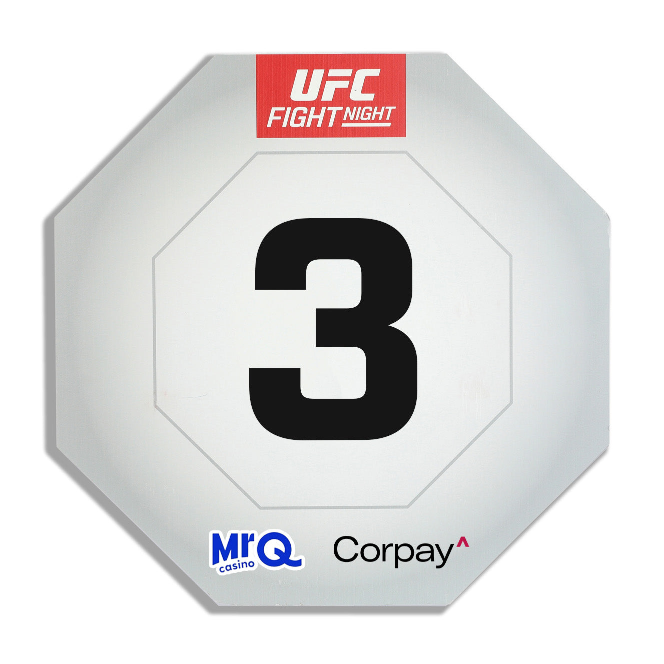 UFC Fight Night: Evloev vs Murphy Event Used Round Card Three