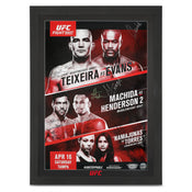 UFC on Fox: Teixeira vs Evans Autographed Event Poster