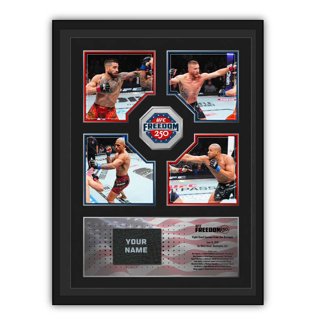 UFC Freedom 250: Topuria vs Gaethje Name on Canvas