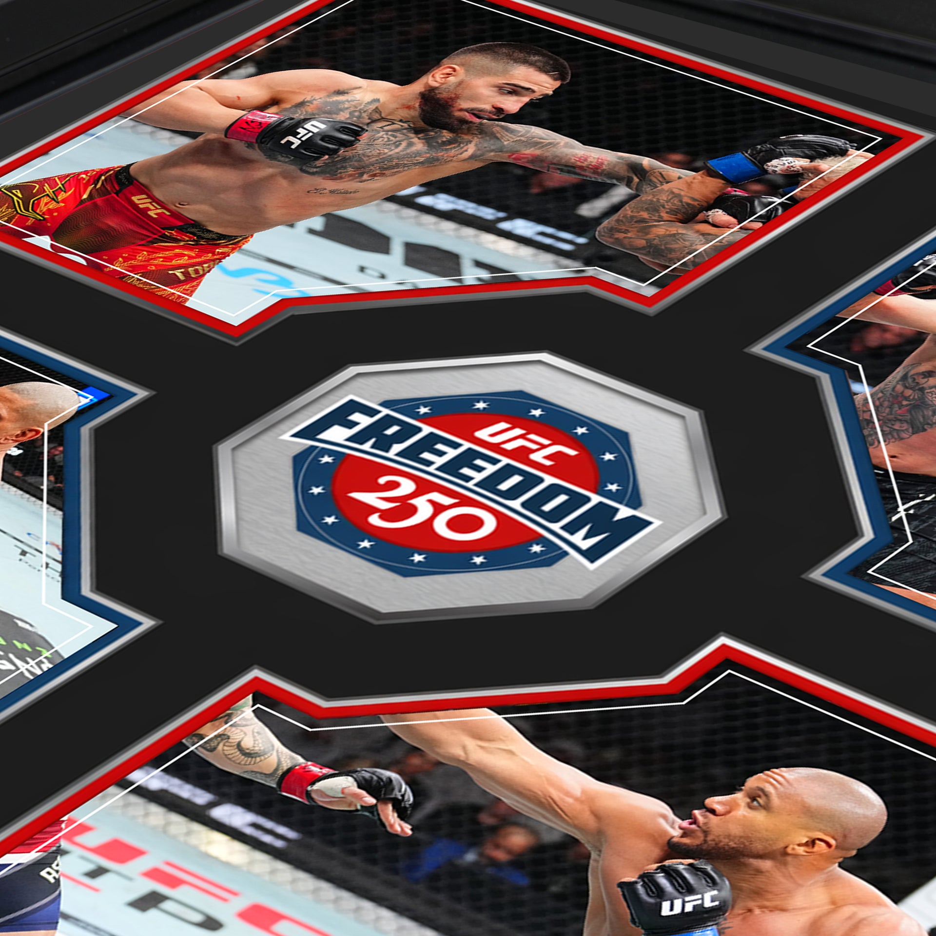 UFC Freedom 250: Topuria vs Gaethje Name on Canvas