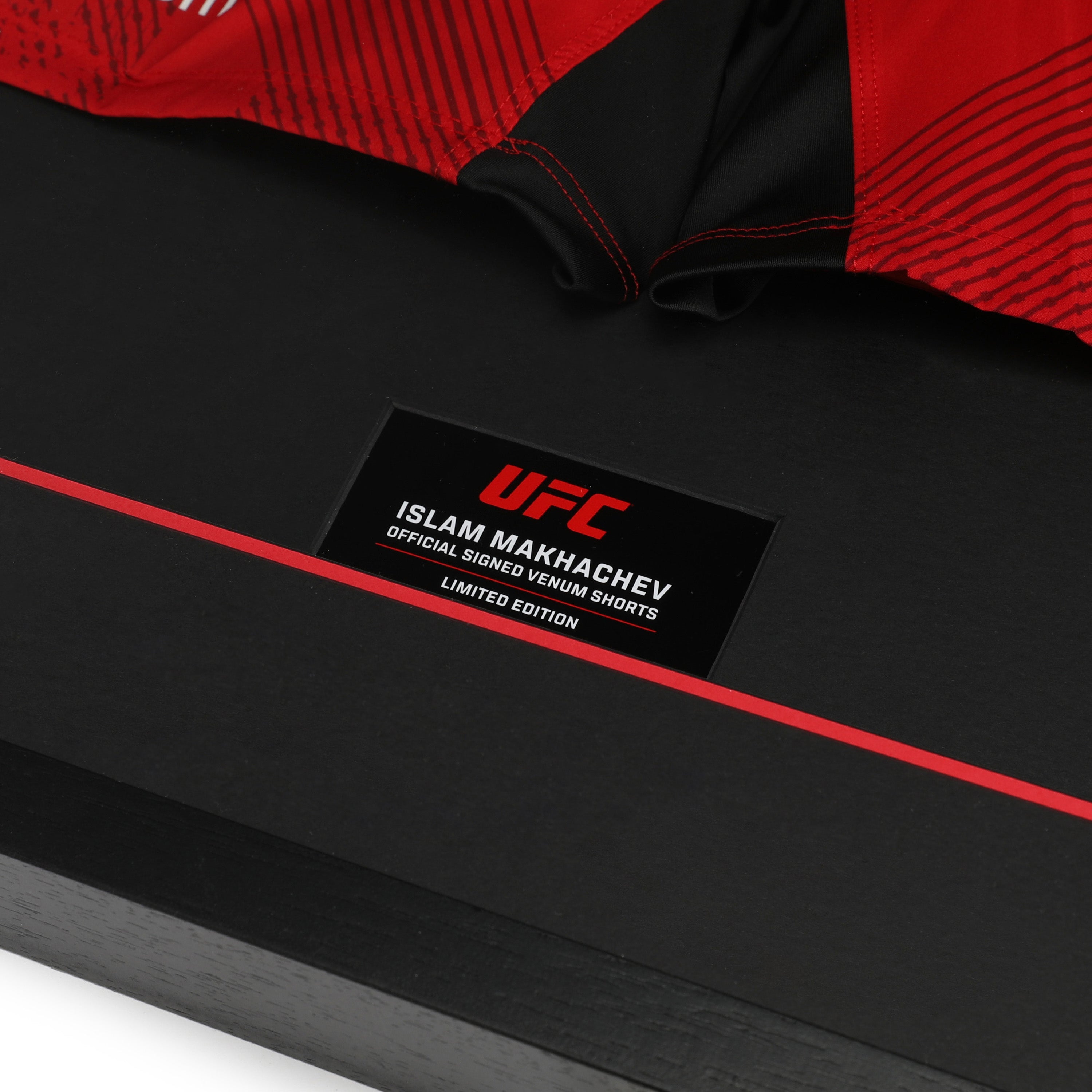 Islam Makhachev Signed Red Venum Adrenaline Shorts