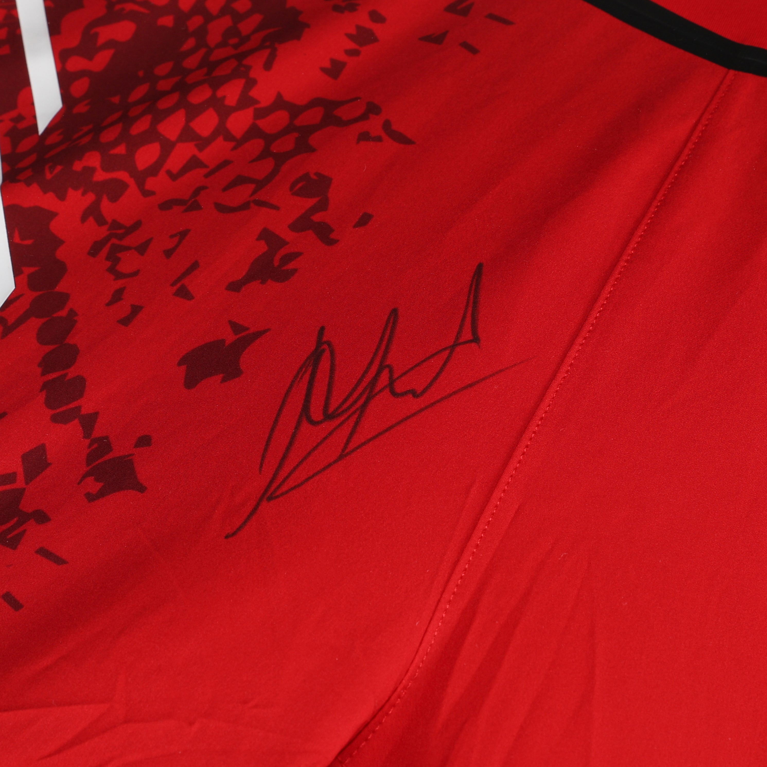 Islam Makhachev Signed Red Venum Adrenaline Shorts