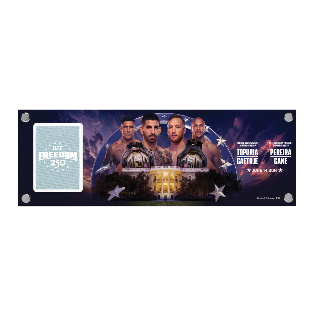 UFC Freedom 250: Topuria vs Gaethje Limited Edition Canvas in Acrylic