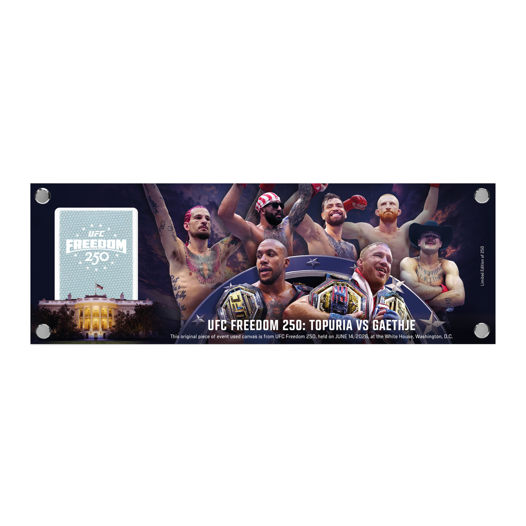 UFC Freedom 250: Topuria vs Gaethje Limited Edition Canvas in Acrylic