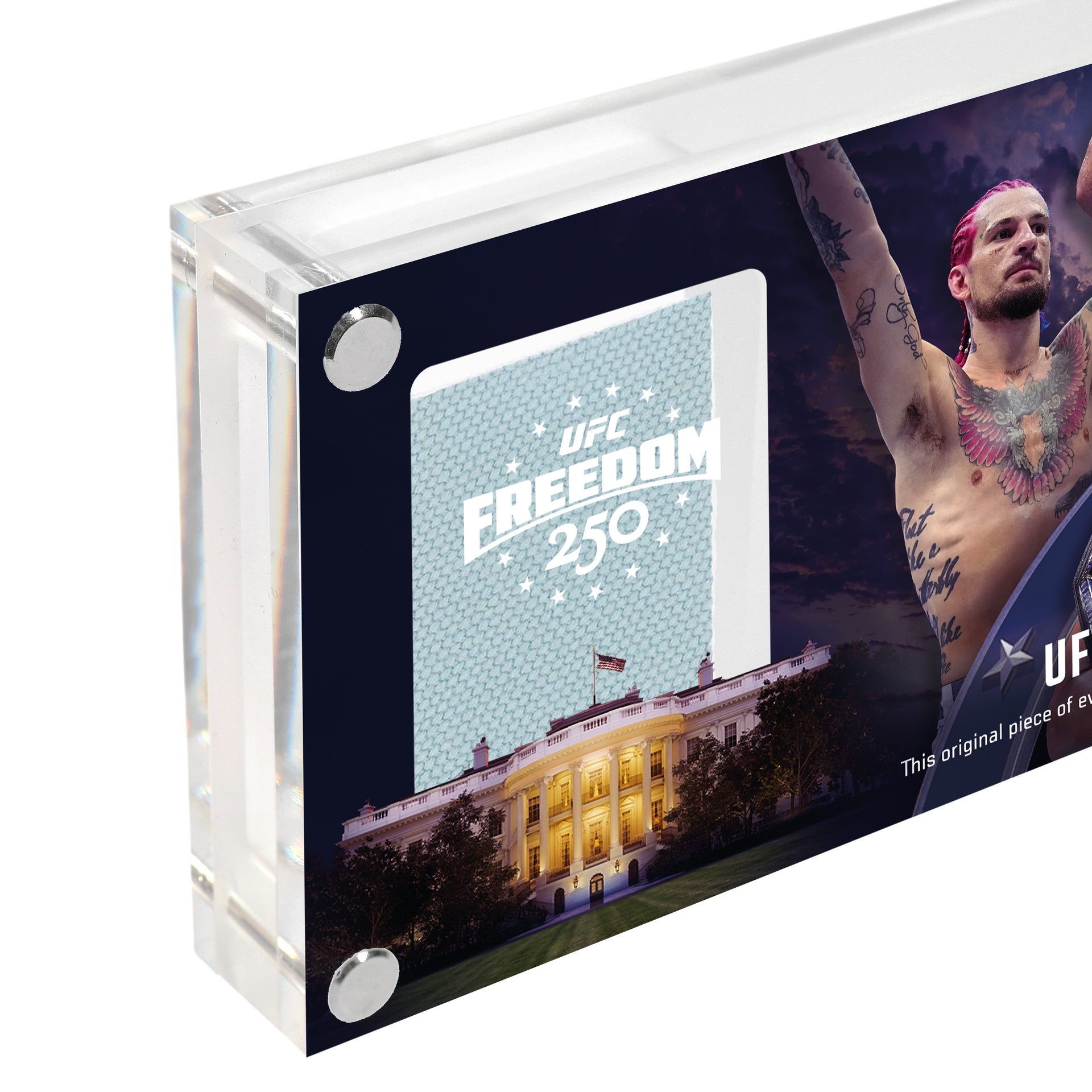 UFC Freedom 250: Topuria vs Gaethje Limited Edition Canvas in Acrylic