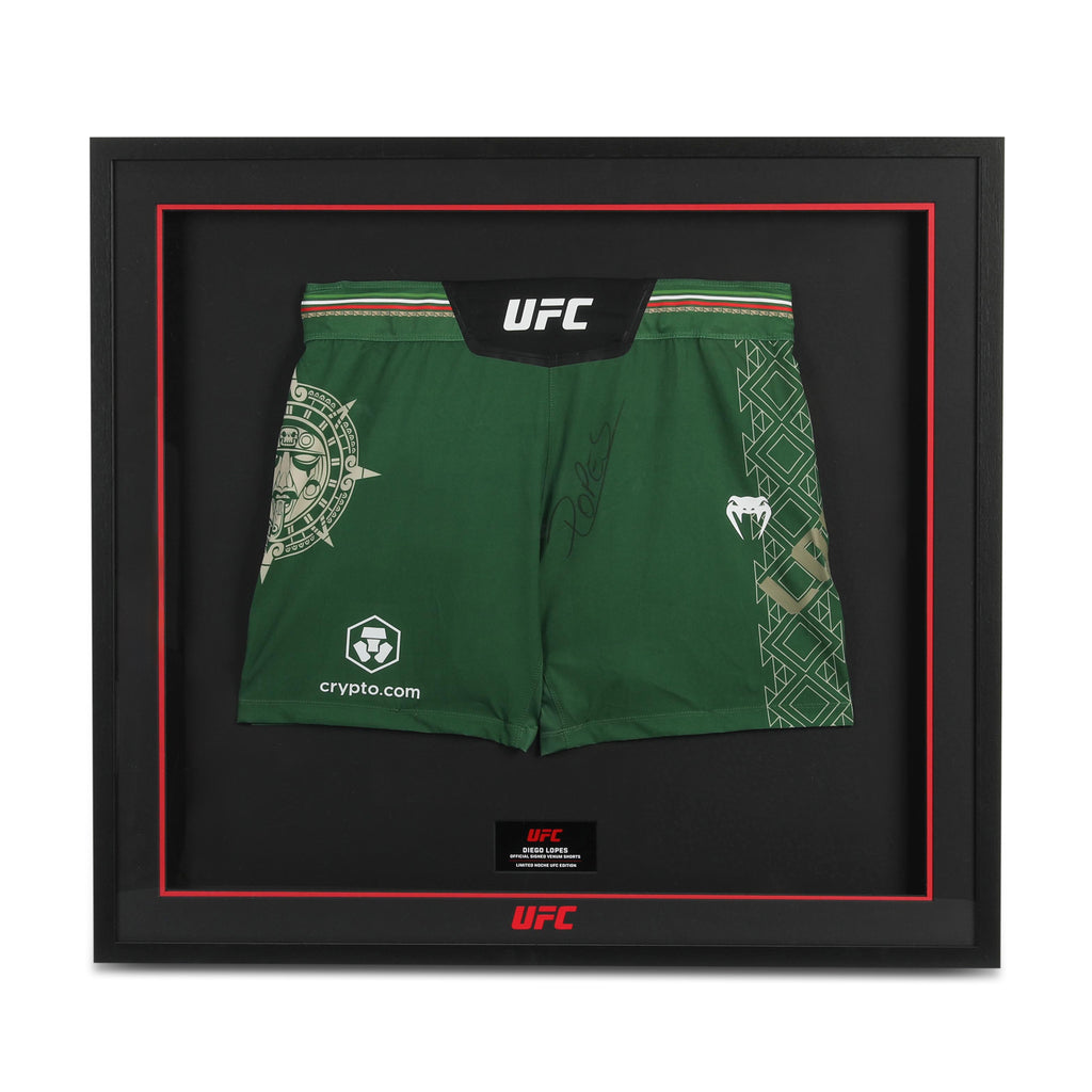 Diego Lopes Signed Limited Edition UFC Venum Shorts