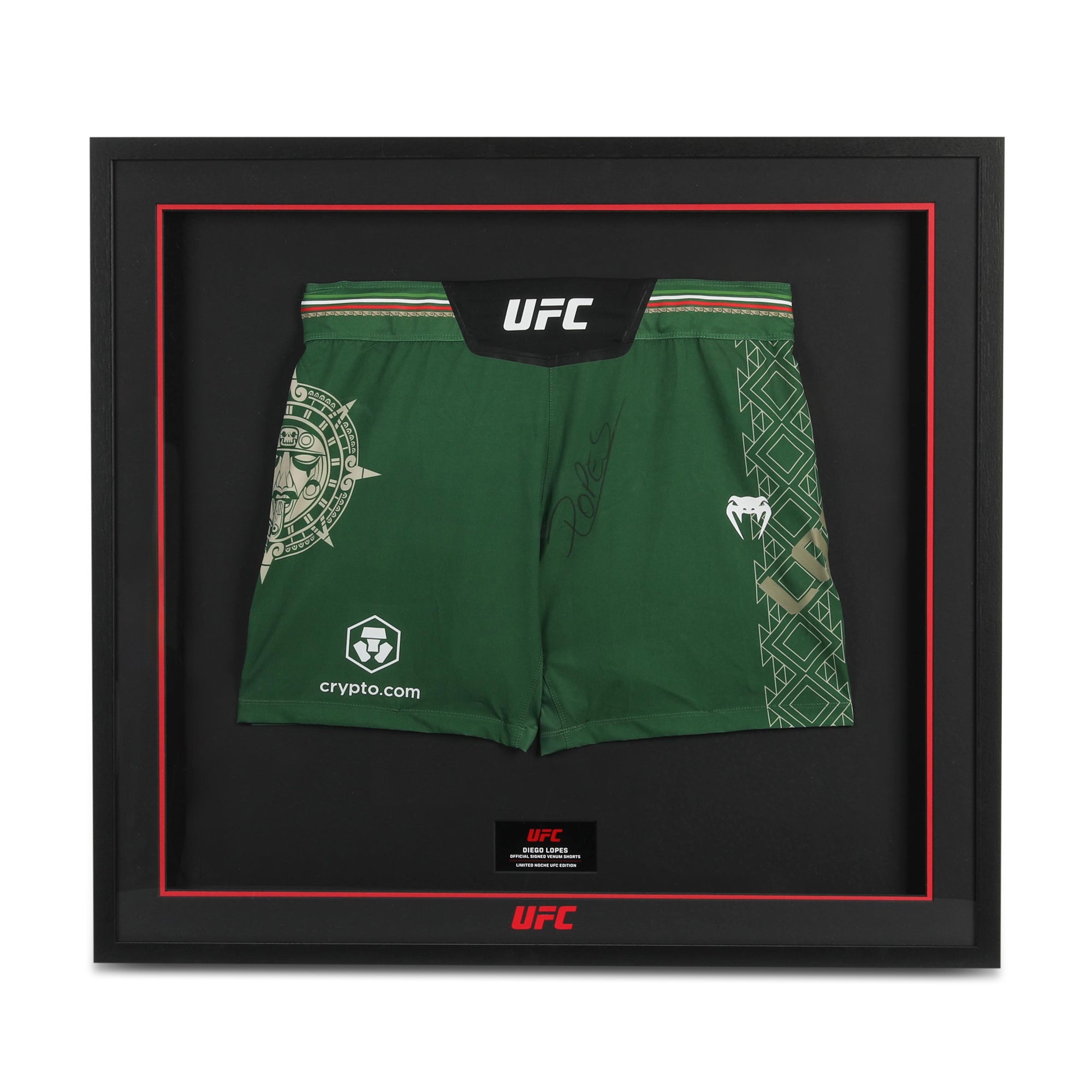 Diego Lopes Signed Limited Edition UFC Venum Shorts