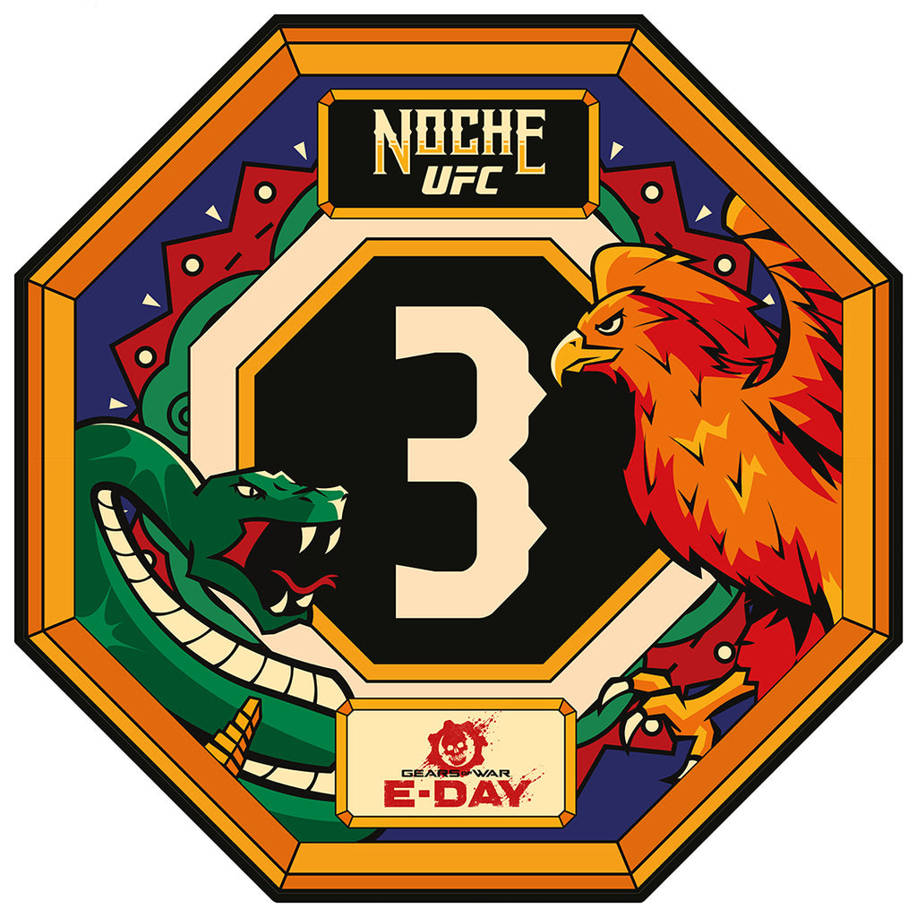 Noche UFC: Silva vs Delgado Event Used Round Card Three