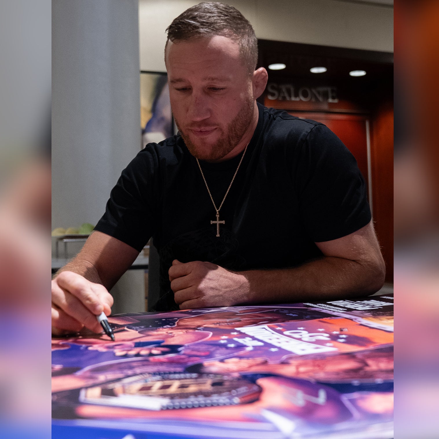 UFC Freedom 250: Topuria vs Gaethje Autographed Event Poster