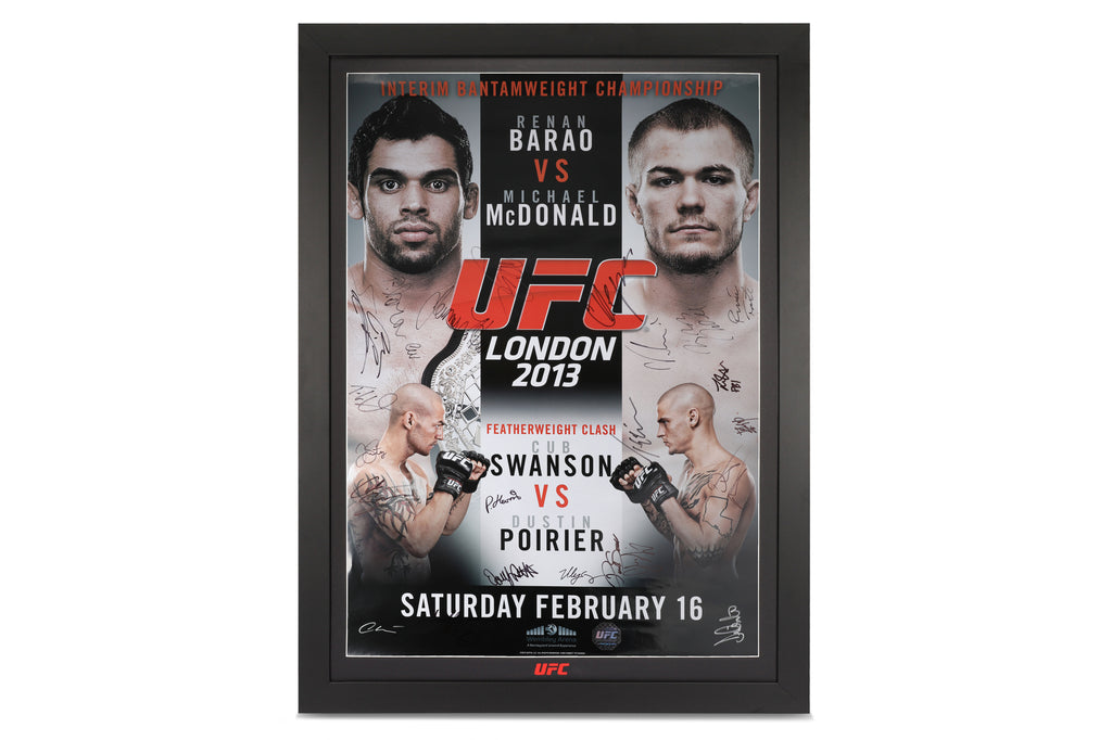 UFC on Fuel TV: Barão vs McDonald Autographed Event Poster
