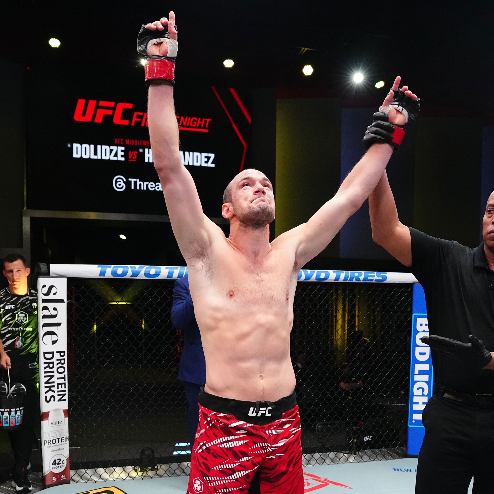 Uros Medic Signed 1-of-1 Fight Worn Shorts UFC Fight Night: Dolidze vs Hernandez