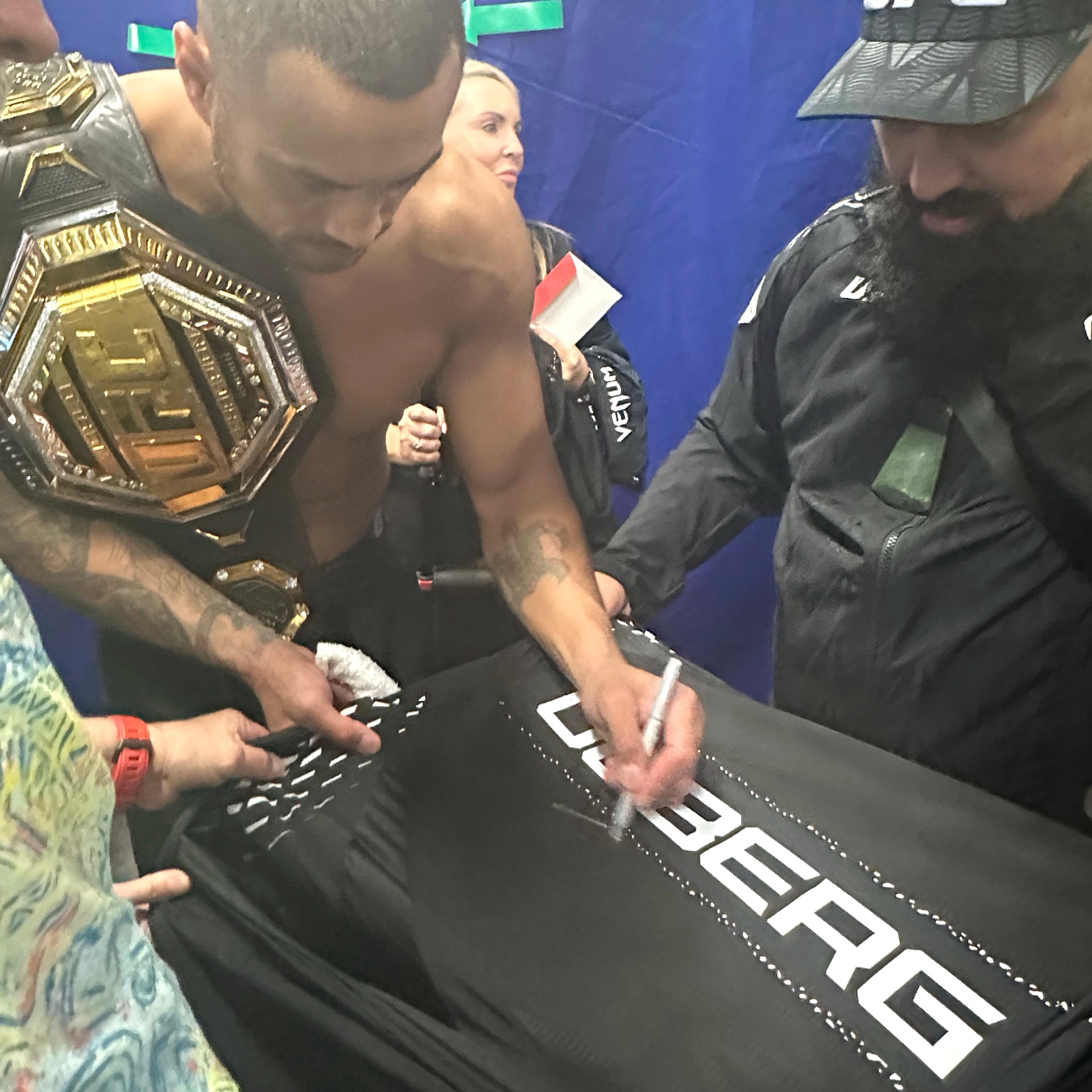 Carlos Ulberg Signed 1-of-1 Fight Worn Hoodie UFC 327: Procházka vs Ulberg