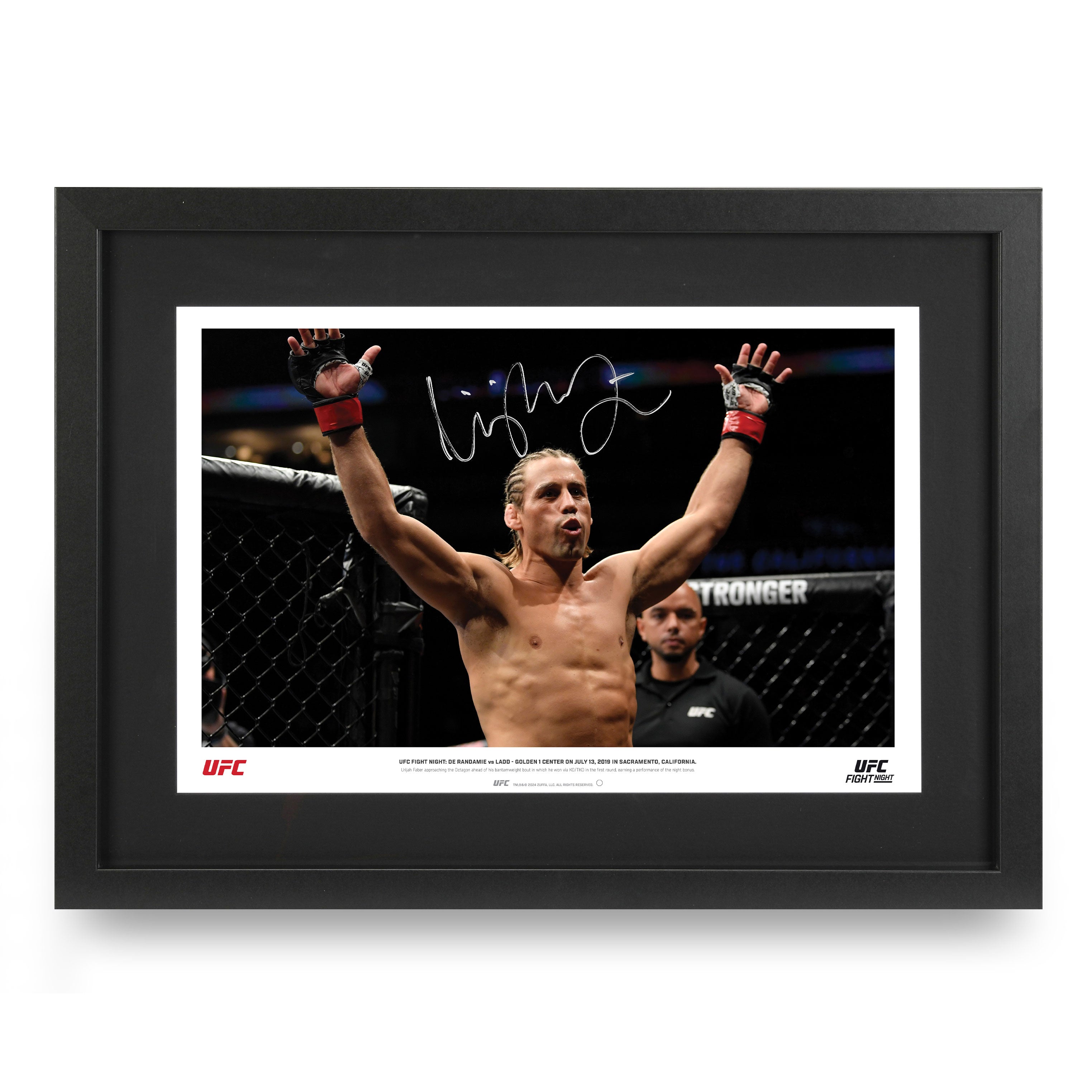 Urijah Faber Signed Photo Fight Night: De Randamie vs Ladd