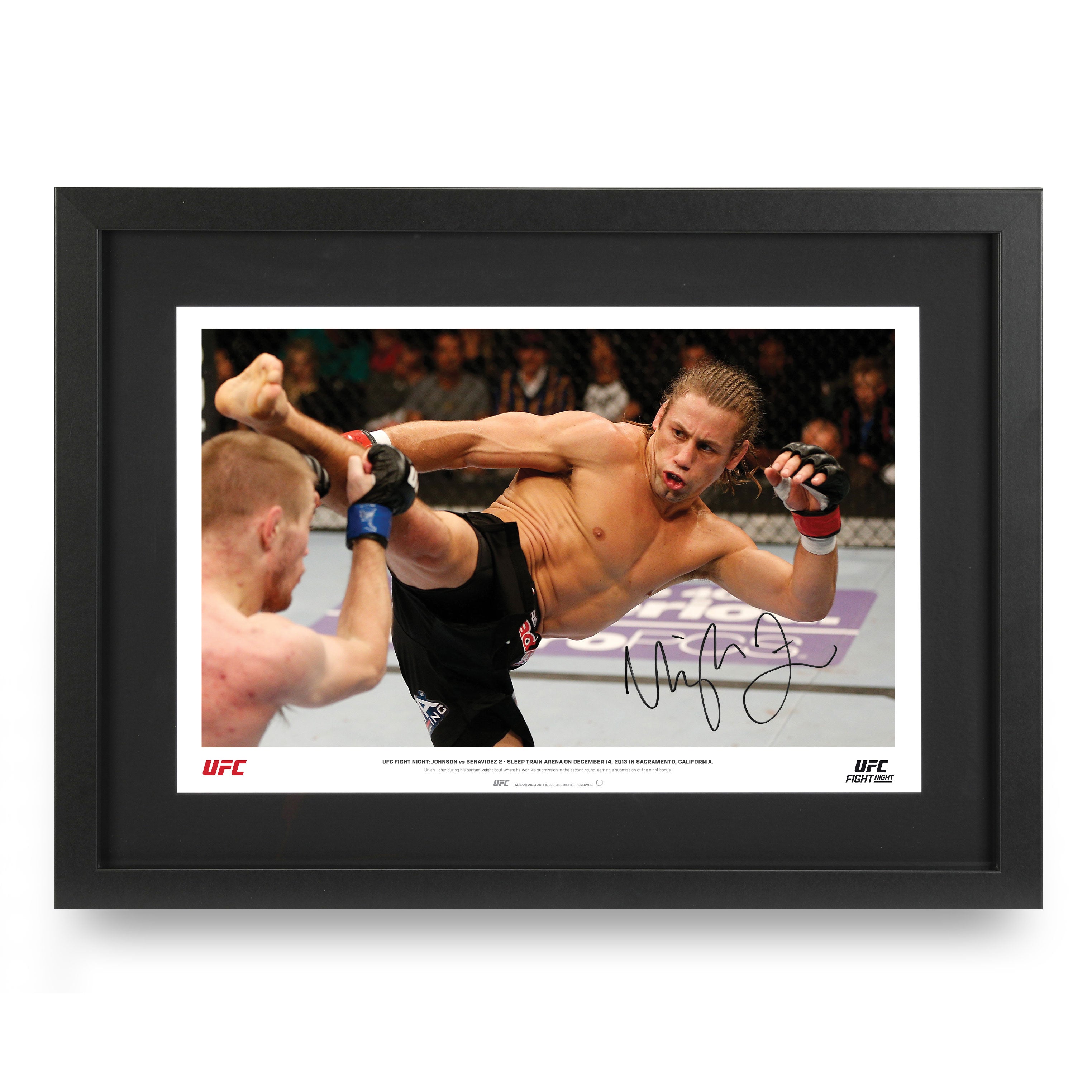 Urijah Faber Signed Photo Fight Night: Johnson vs Benvidez