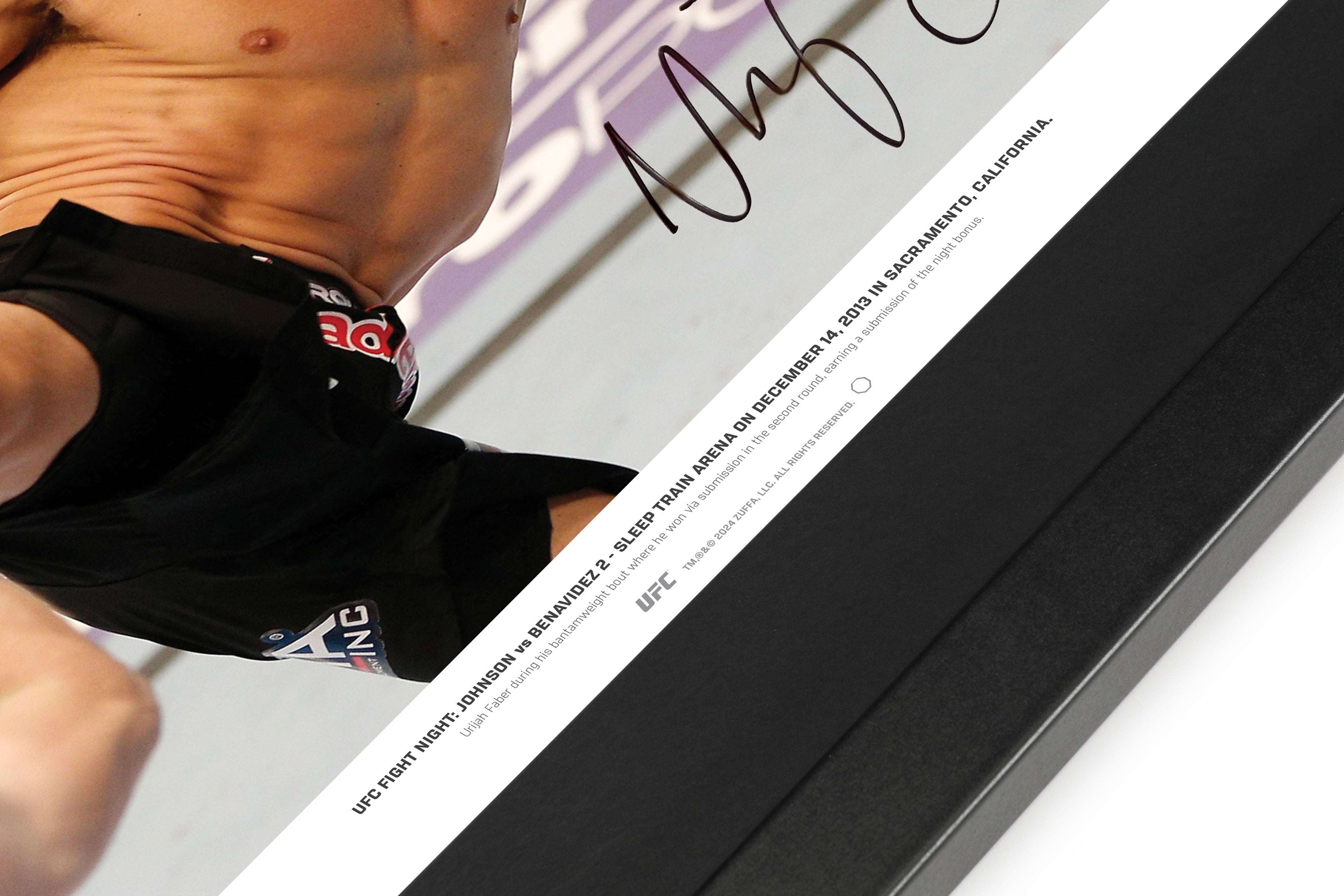 Urijah Faber Signed Photo Fight Night: Johnson vs Benvidez