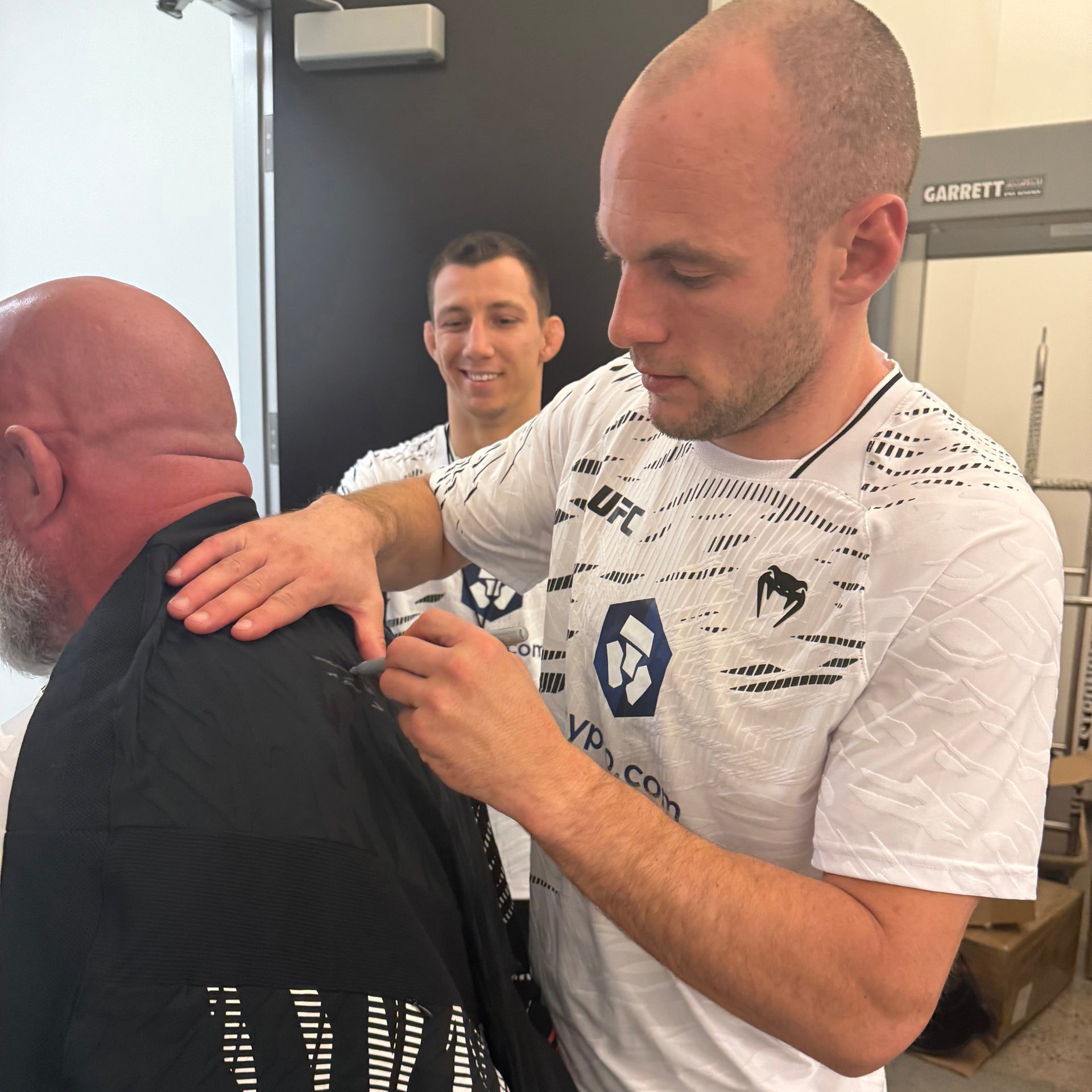 Uros Medic Signed 1-of-1 Fight Worn Hoodie UFC Fight Night: Bonfim vs Brown